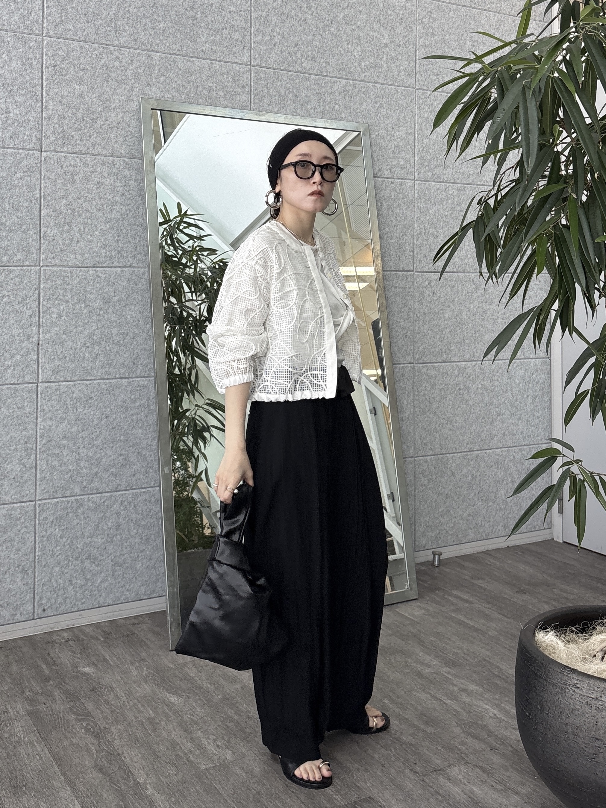 kotakiさんの「INDIVI｜アートメッシュブルゾン」を使ったコーディネート
