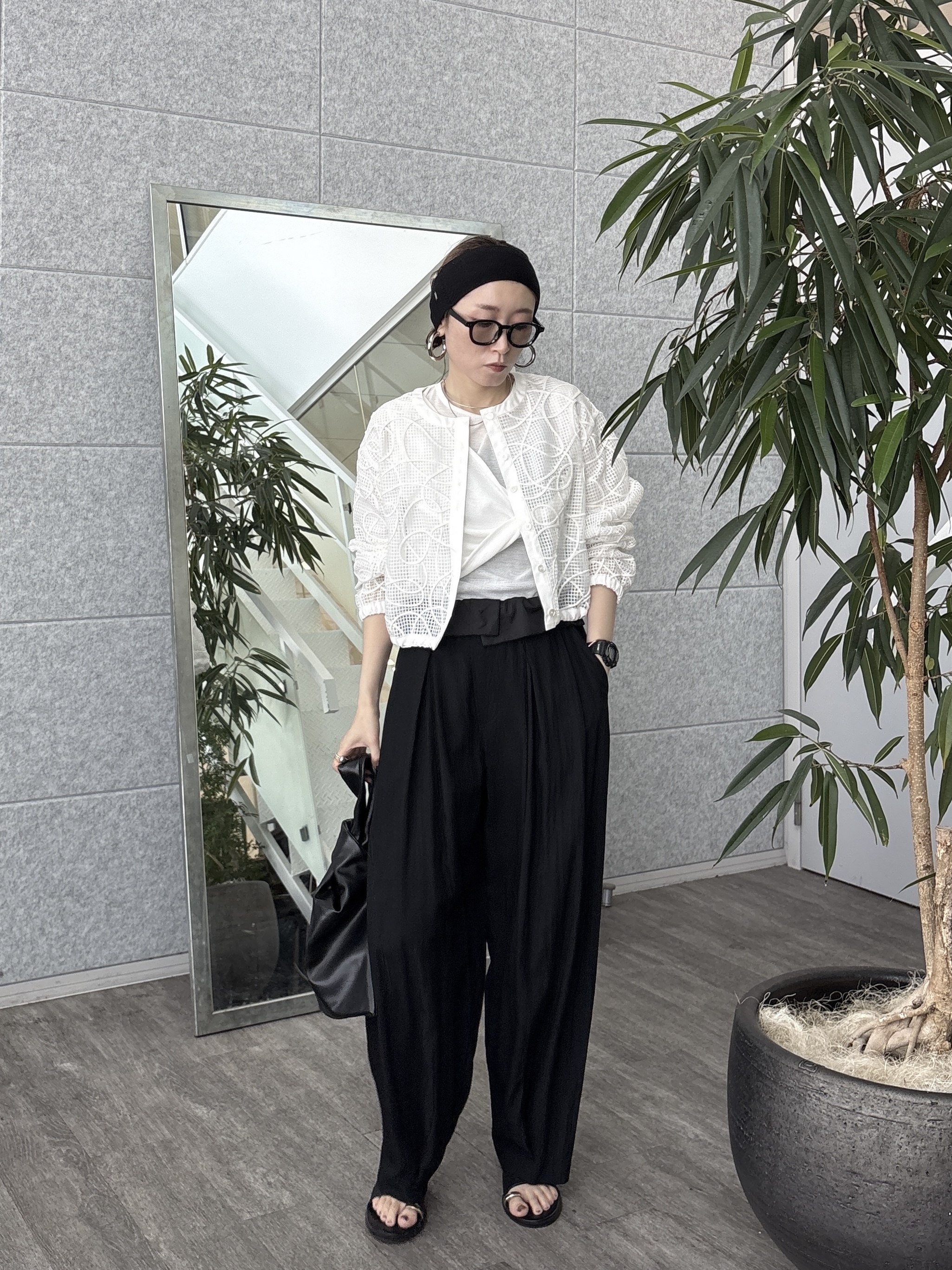 kotakiさんの「INDIVI｜アートメッシュブルゾン」を使ったコーディネート