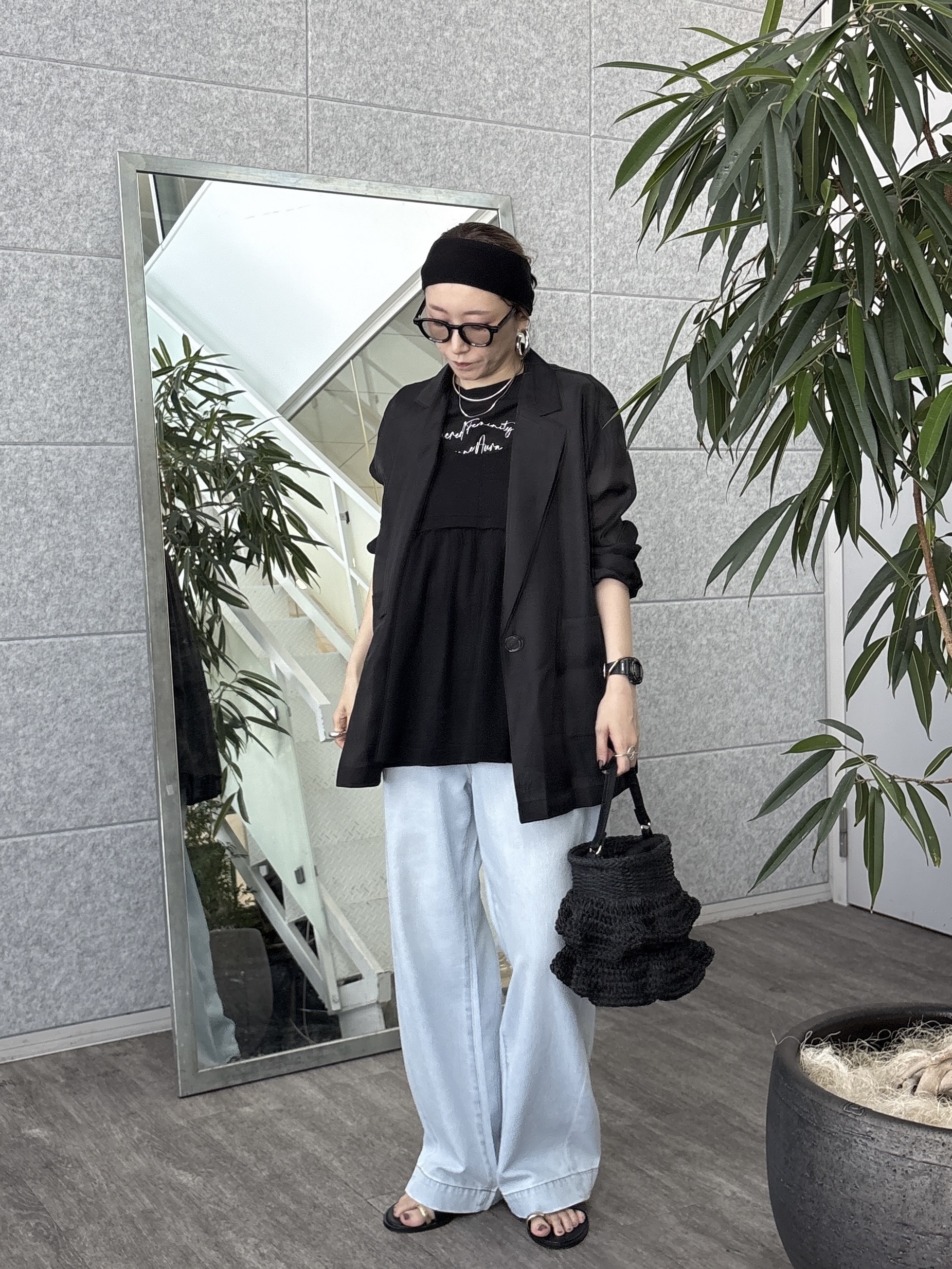 kotakiさんの「INDIVI｜【接触冷感/通気性】シアーシャツジャケット」を使ったコーディネート