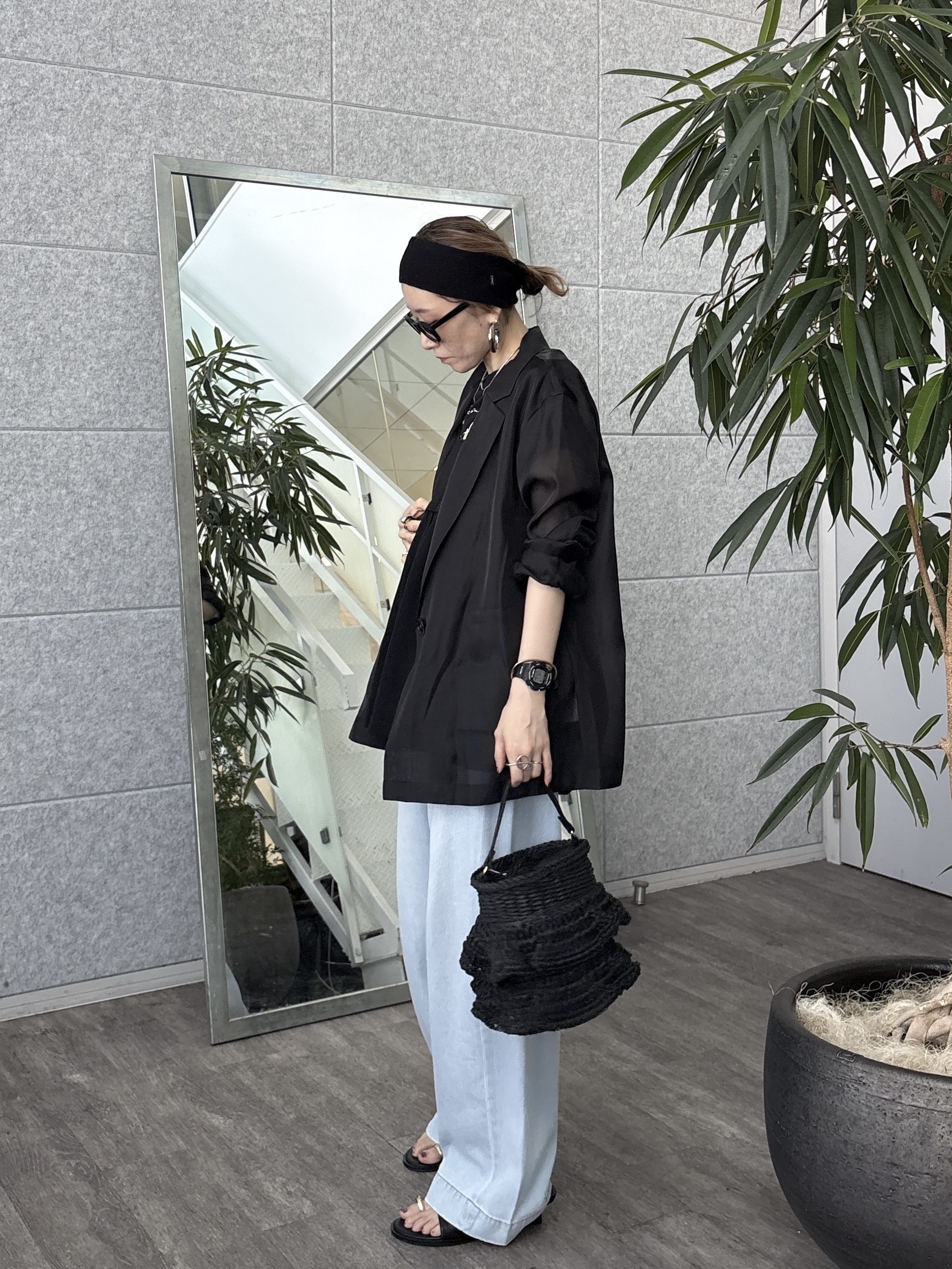 kotakiさんの「INDIVI｜【接触冷感/通気性】シアーシャツジャケット」を使ったコーディネート