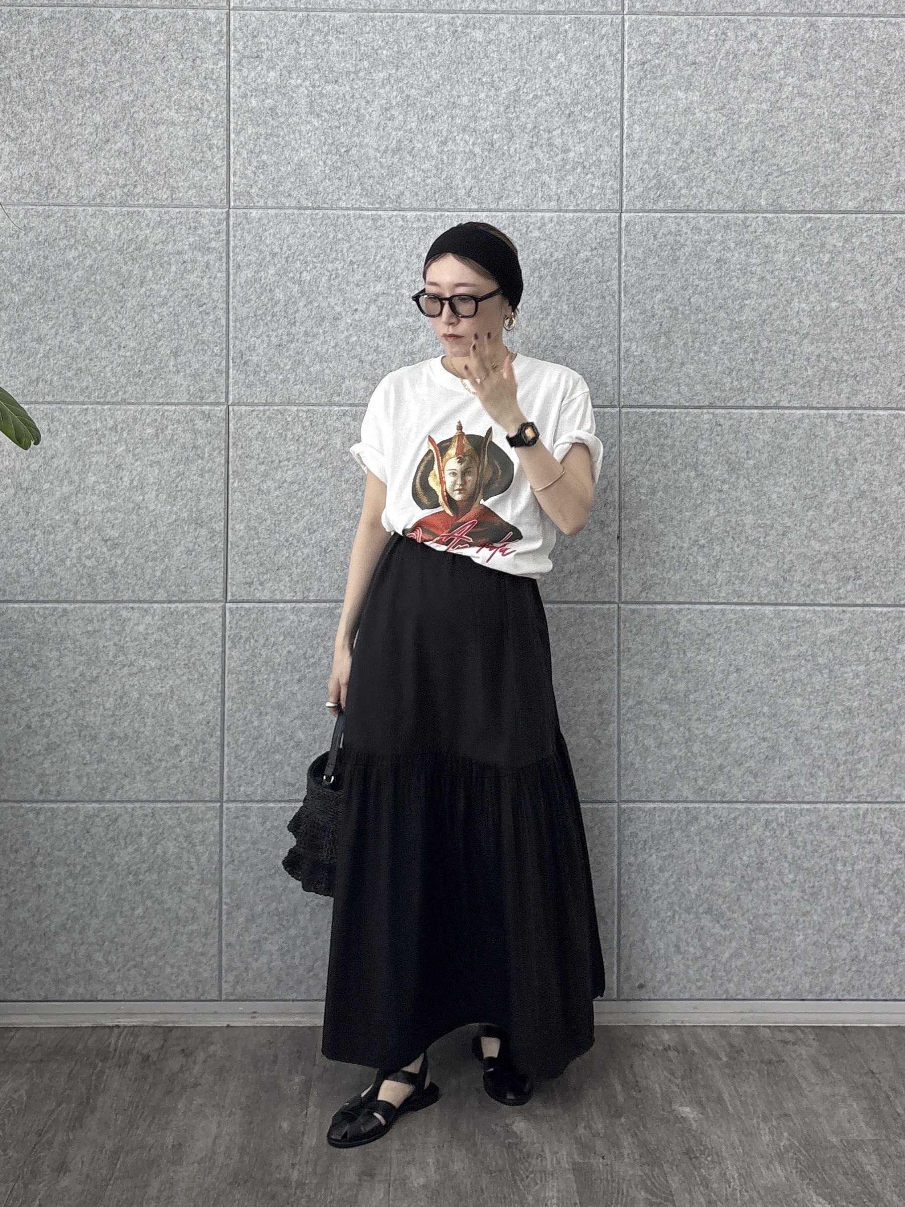 kotakiさんの「INDIVI｜【GOODROCKSPEED】QUEEN AMIDALA ／ Print T－Shirt」を使ったコーディネート