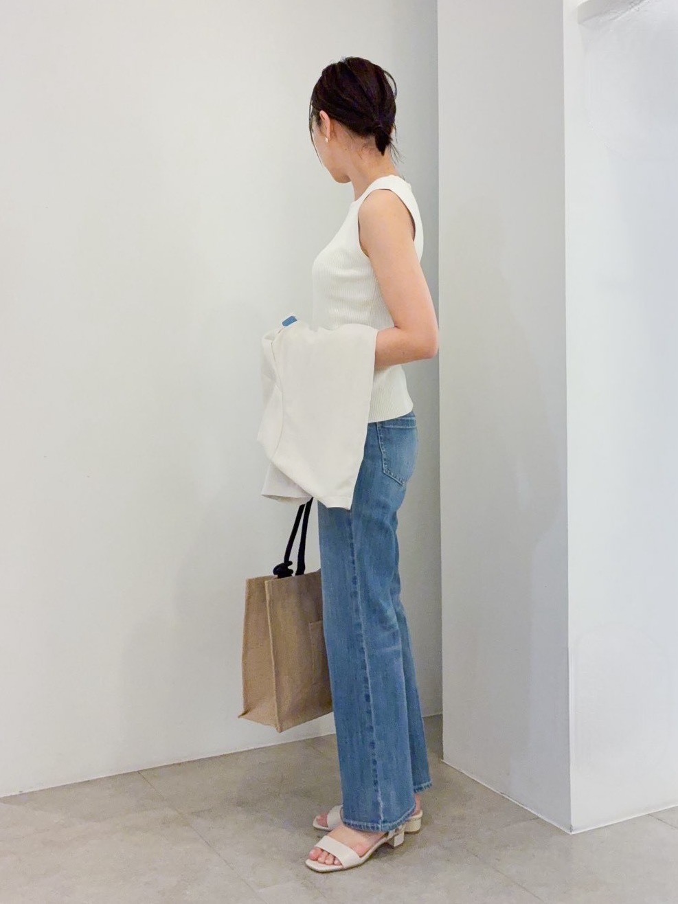kanakoさんの「grove｜【洗濯機OK/ひんやり】軽く羽織れるハーフスリーブジャケット」を使ったコーディネート