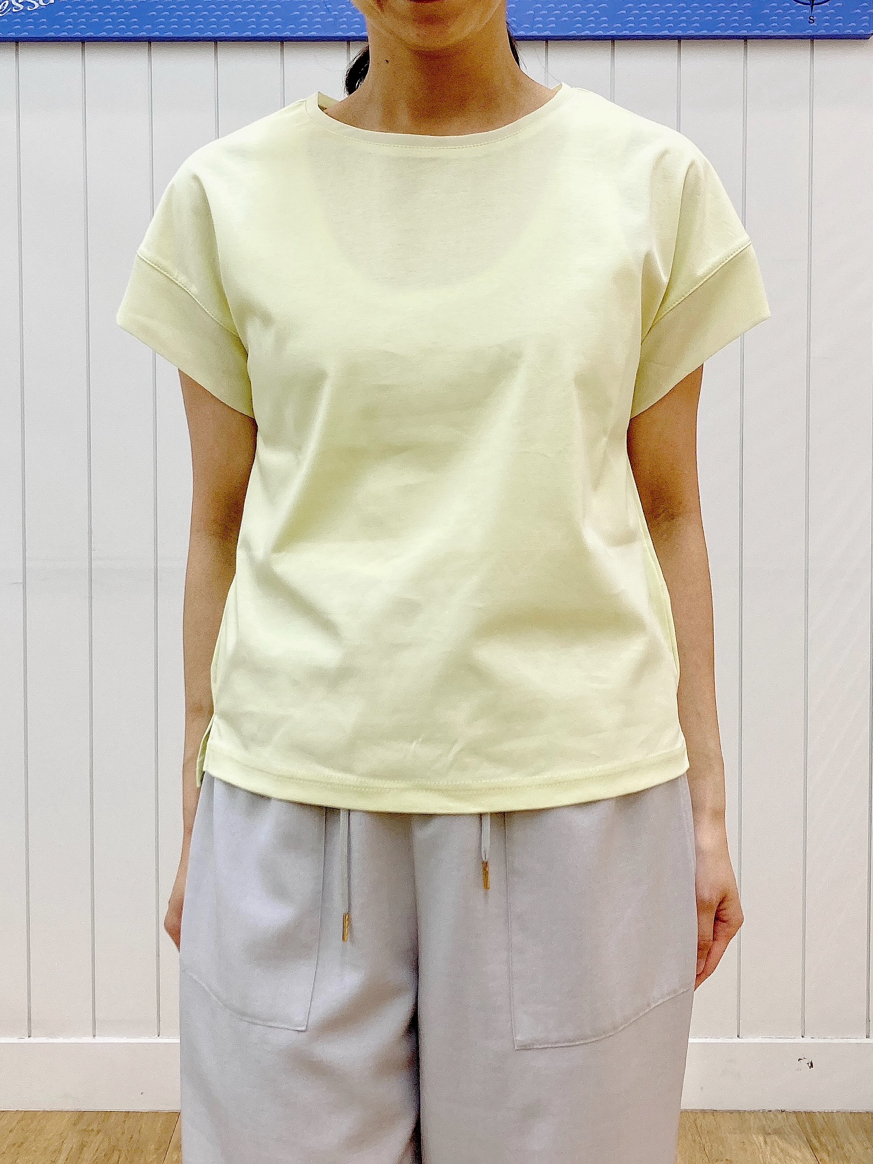 yoshiさんの「Dessin｜【UVカット/接触冷感】美光沢カットソー」を使ったコーディネート