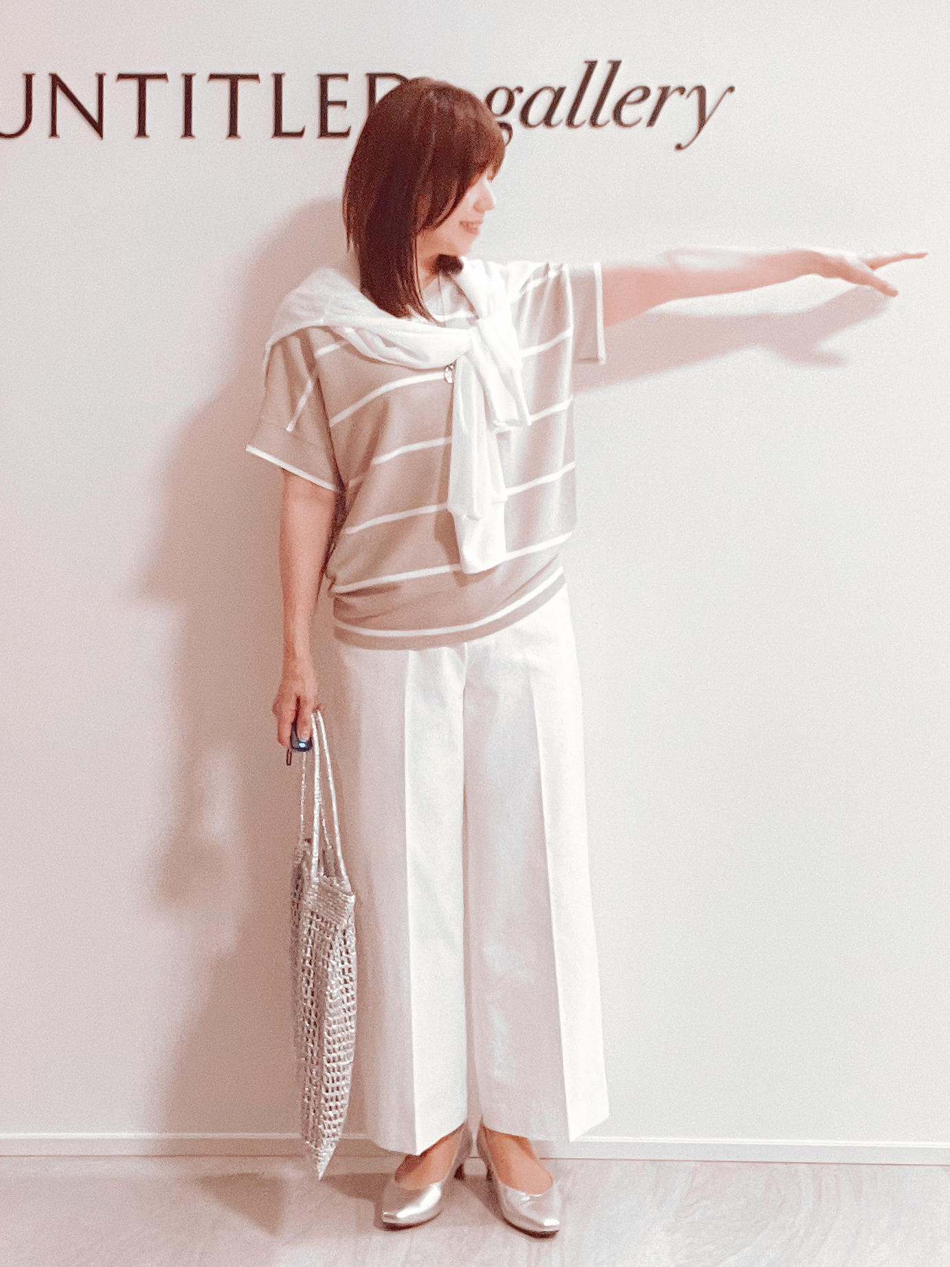めいさんの「UNTITLED｜【7色展開/ゆったり/ショート丈】シアートリコットカーディガン」を使ったコーディネート