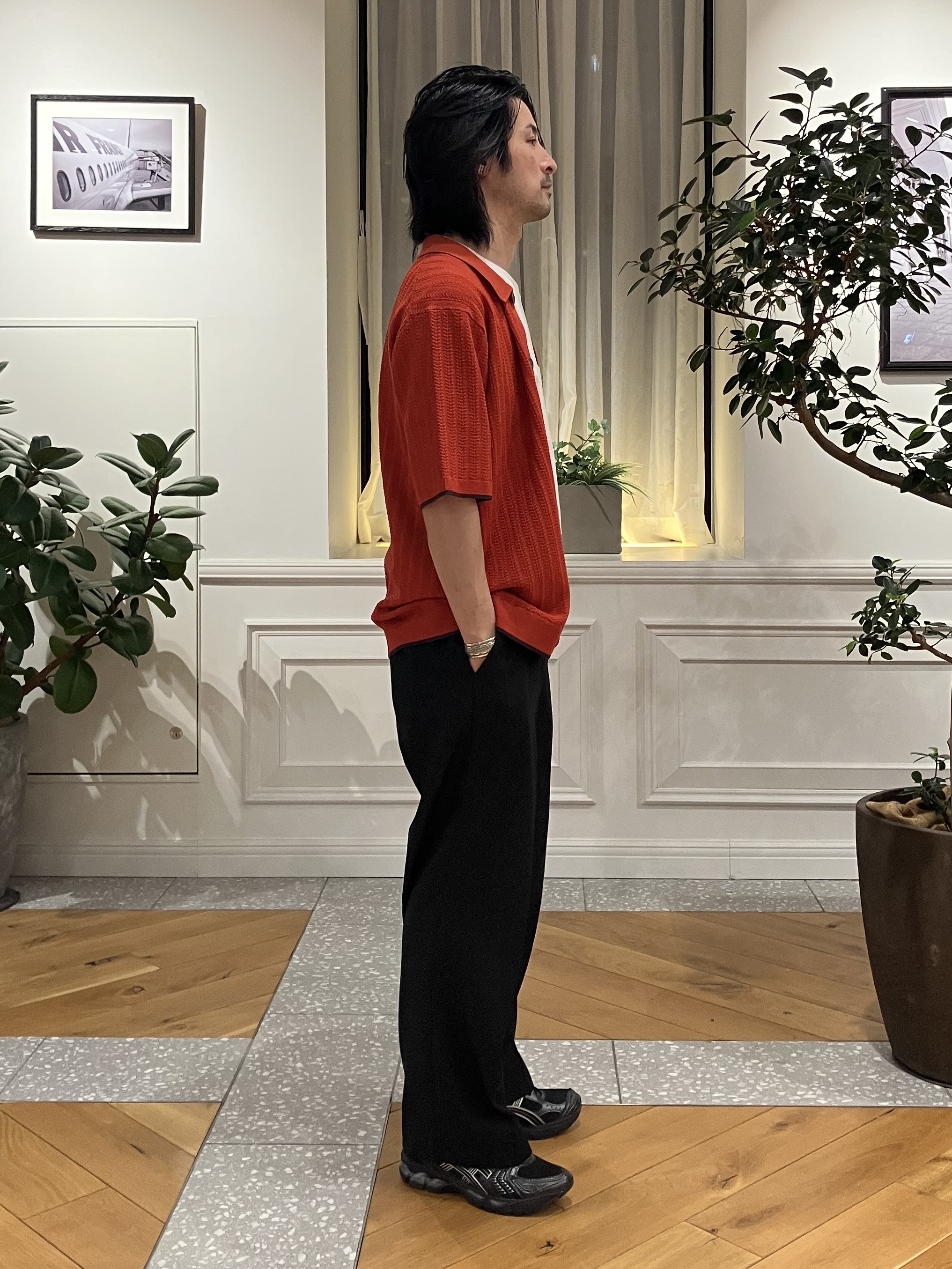 junyaさんの「DRESSTERIOR｜【Safari5月号掲載】ウォッシャブル キューバニットシャツ」を使ったコーディネート