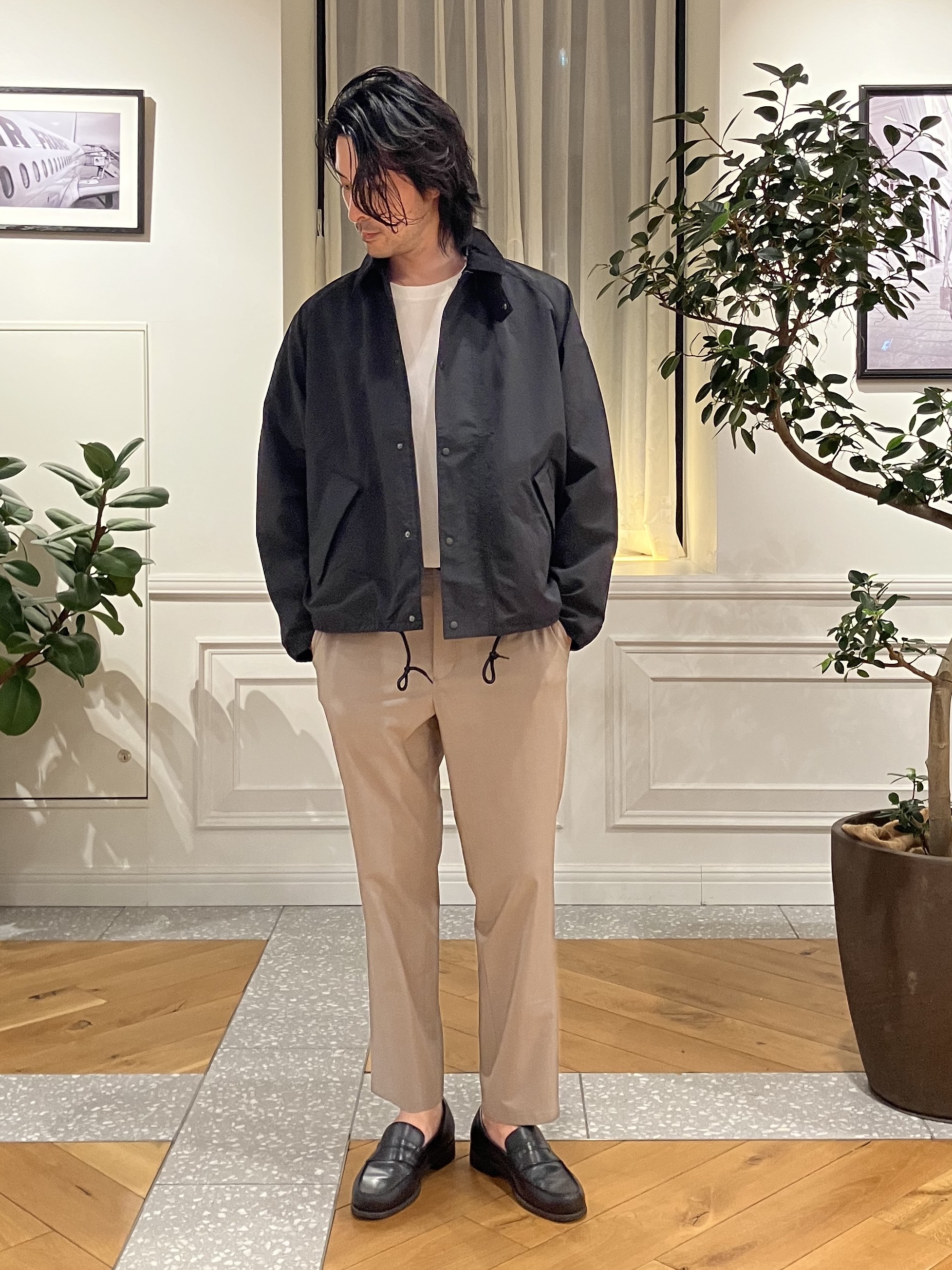 junyaさんの「DRESSTERIOR｜【接触冷感／抗菌防臭／消臭】ICE CLEAR COTTON ポケットTシャツ」を使ったコーディネート