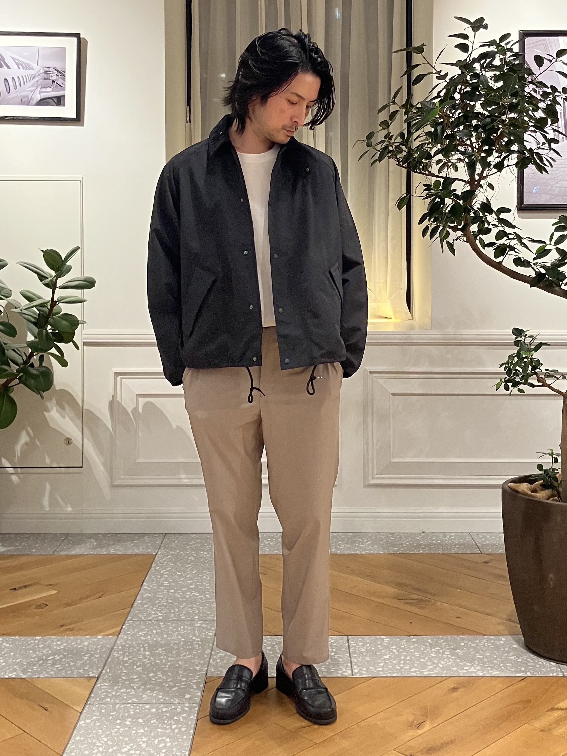 junyaさんの「DRESSTERIOR｜【接触冷感／抗菌防臭／消臭】ICE CLEAR COTTON ポケットTシャツ」を使ったコーディネート