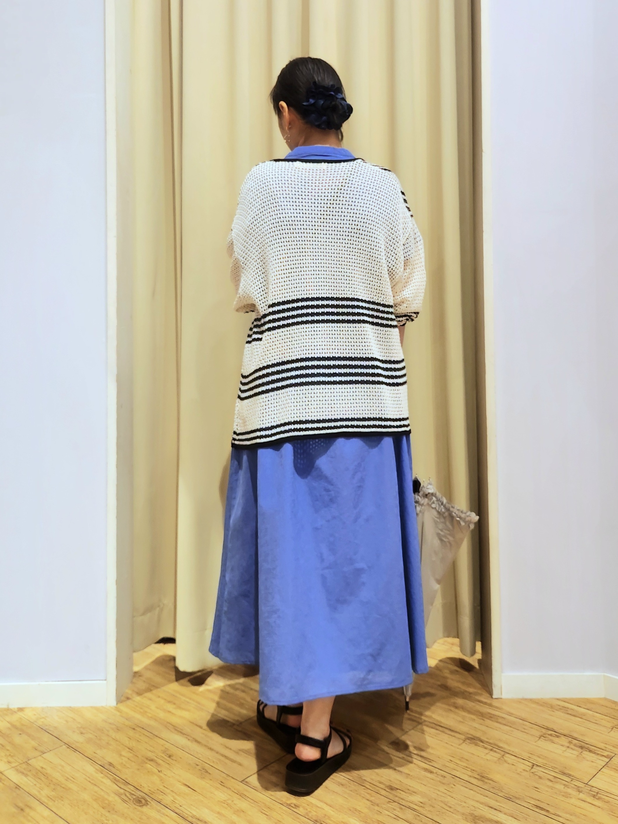 くまさんの「SHOO･LA･RUE｜【S-LL/UV/吸水速乾/洗濯機可】通気性〇 ギャザーリボンワンピース」を使ったコーディネート