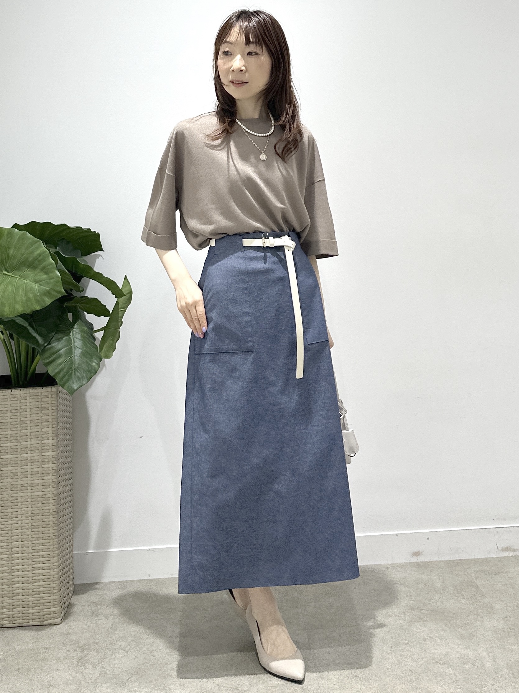 Miwaさんの「UNTITLED｜◆【程よいシアー感/洗える】エアリーバイオジャケット」を使ったコーディネート