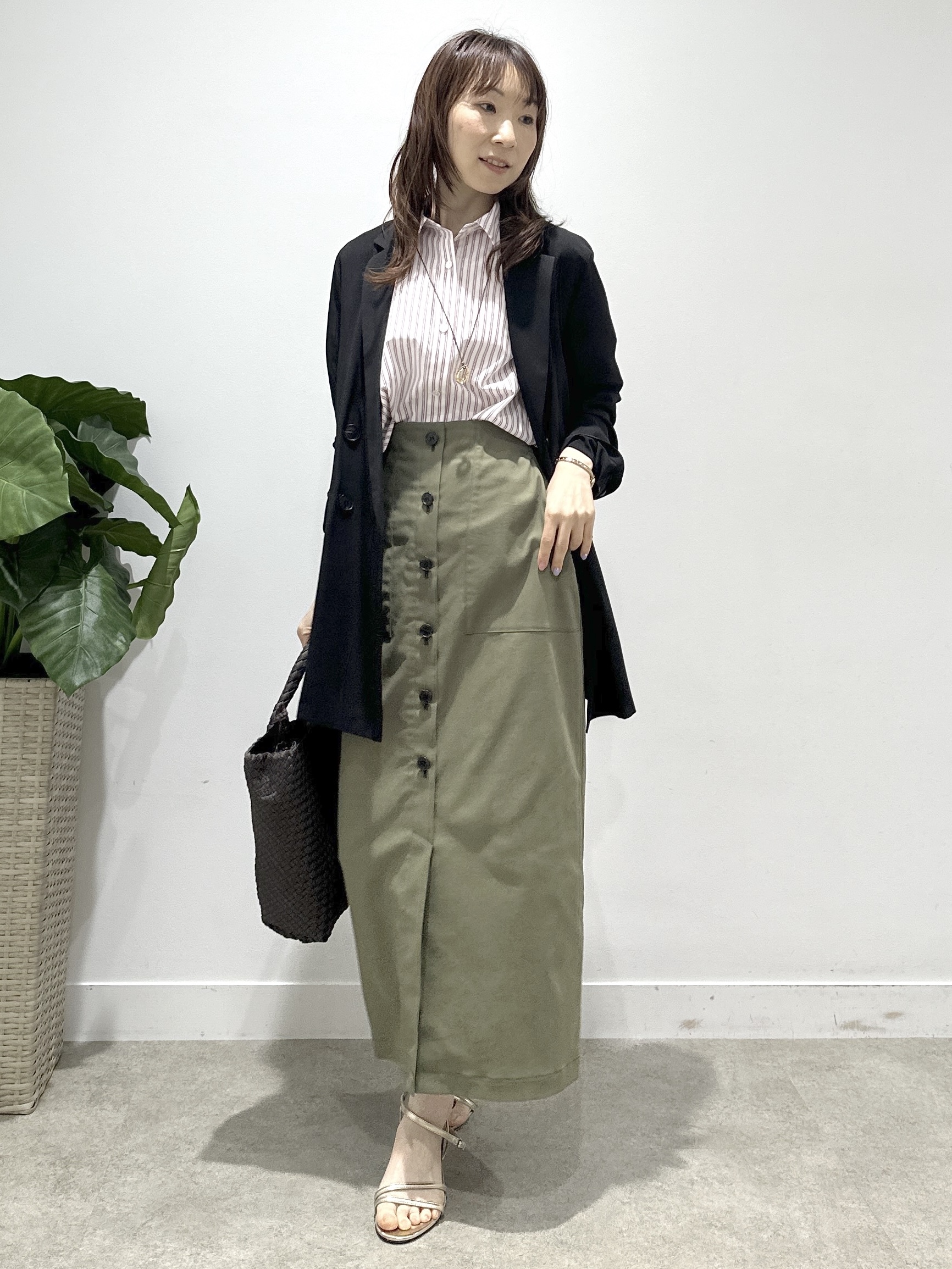 Miwaさんの「UNTITLED｜【接触冷感/吸水速乾/UVカット】ドルマンスリーブシャツ」を使ったコーディネート