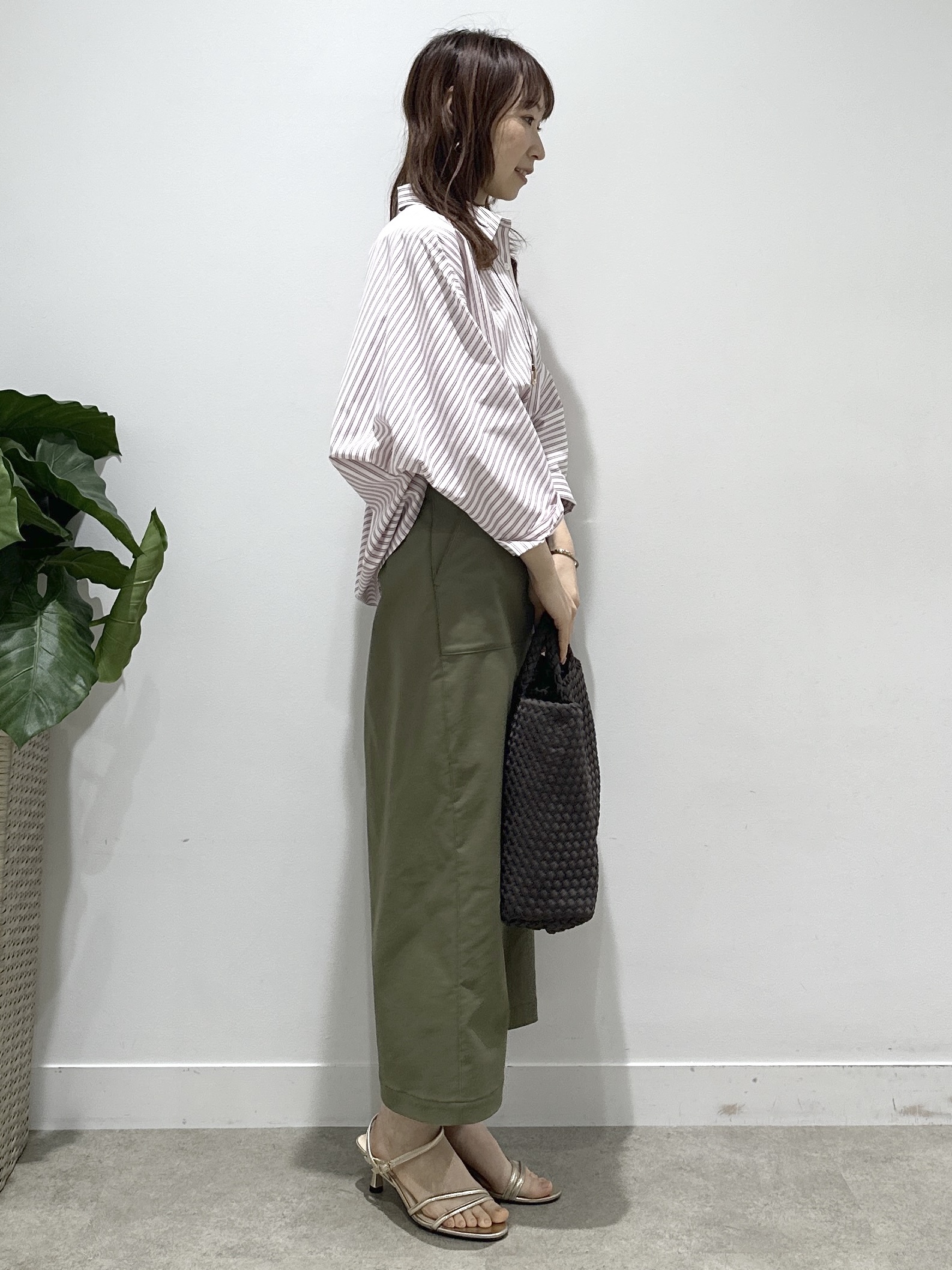 Miwaさんの「UNTITLED｜【接触冷感/吸水速乾/UVカット】ドルマンスリーブシャツ」を使ったコーディネート
