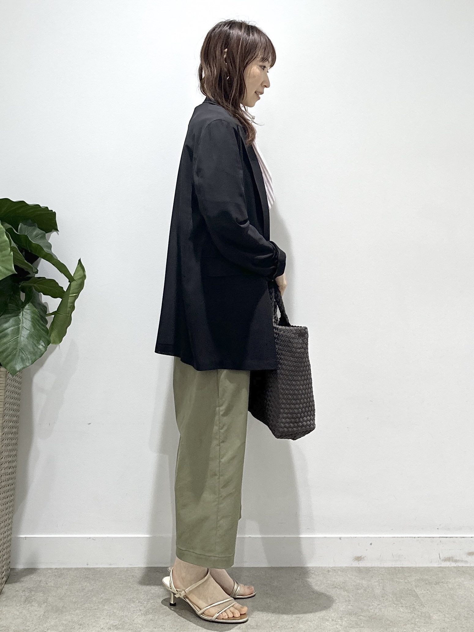 Miwaさんの「UNTITLED｜【接触冷感/吸水速乾/UVカット】ドルマンスリーブシャツ」を使ったコーディネート