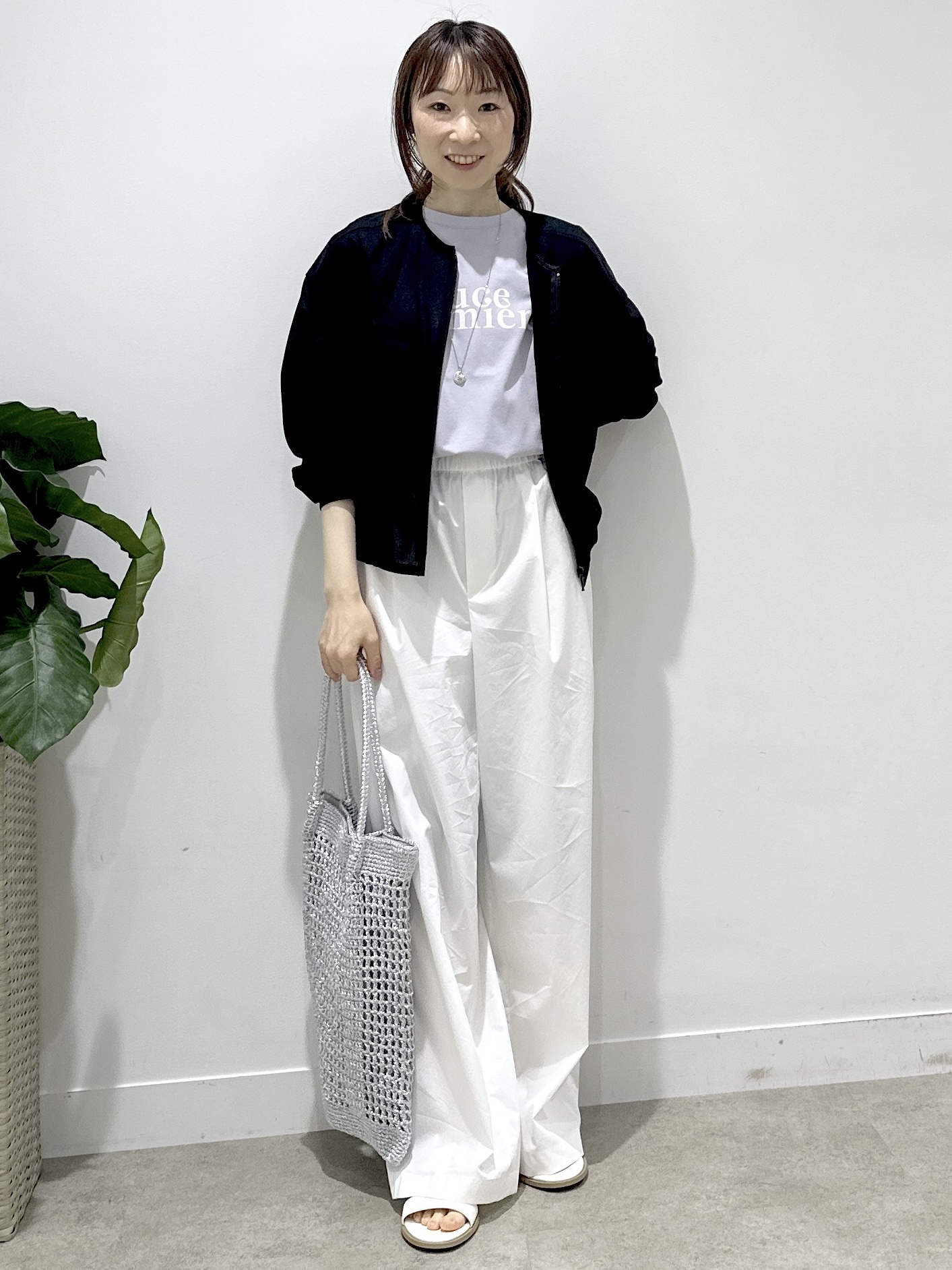 Miwaさんの「UNTITLED｜◆【洗える】シアーブルゾン」を使ったコーディネート