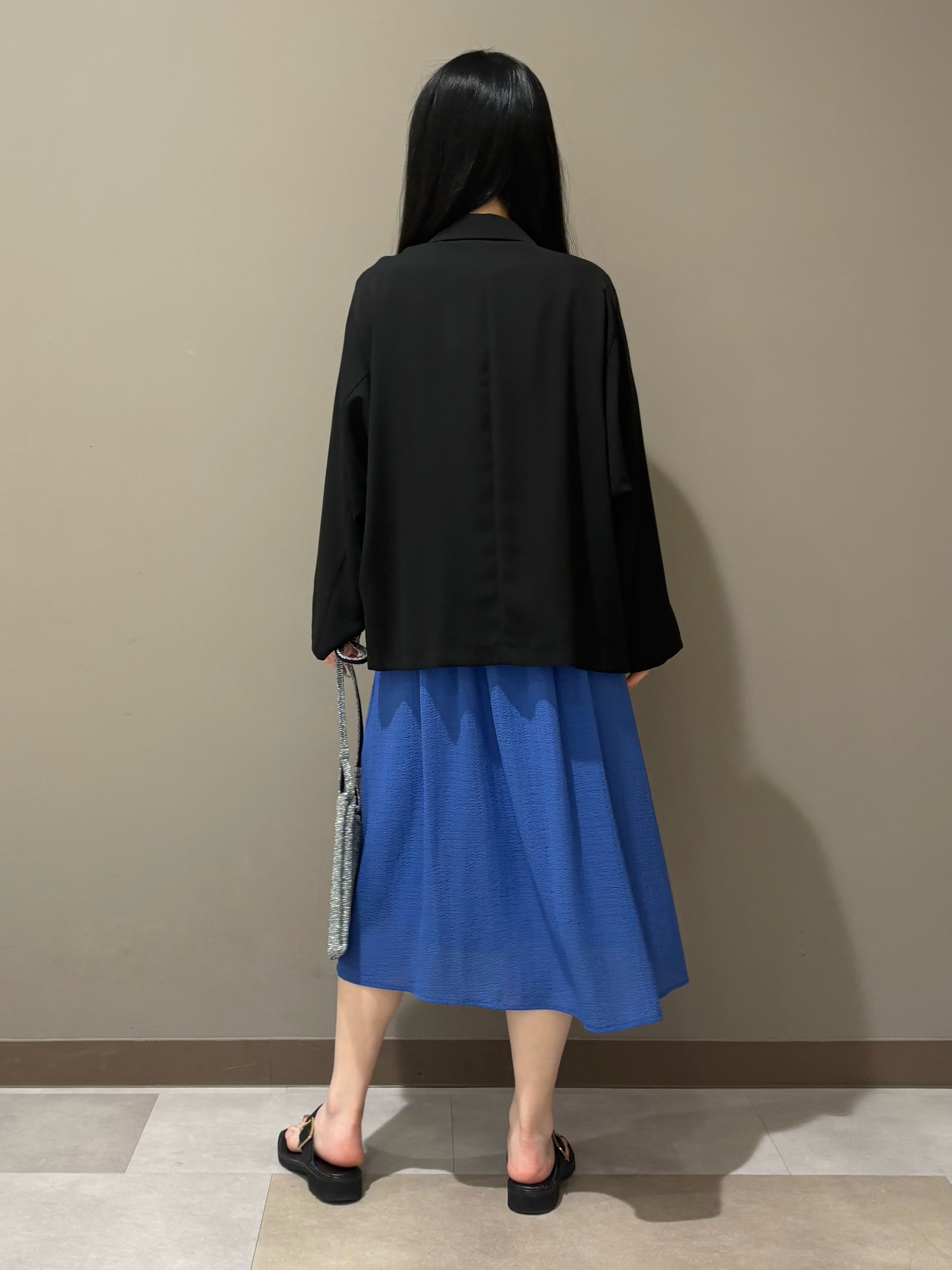 KEIKOさんの「INDIVI｜【接触冷感／透湿／着る日傘】ドルマンダブルジャケット」を使ったコーディネート