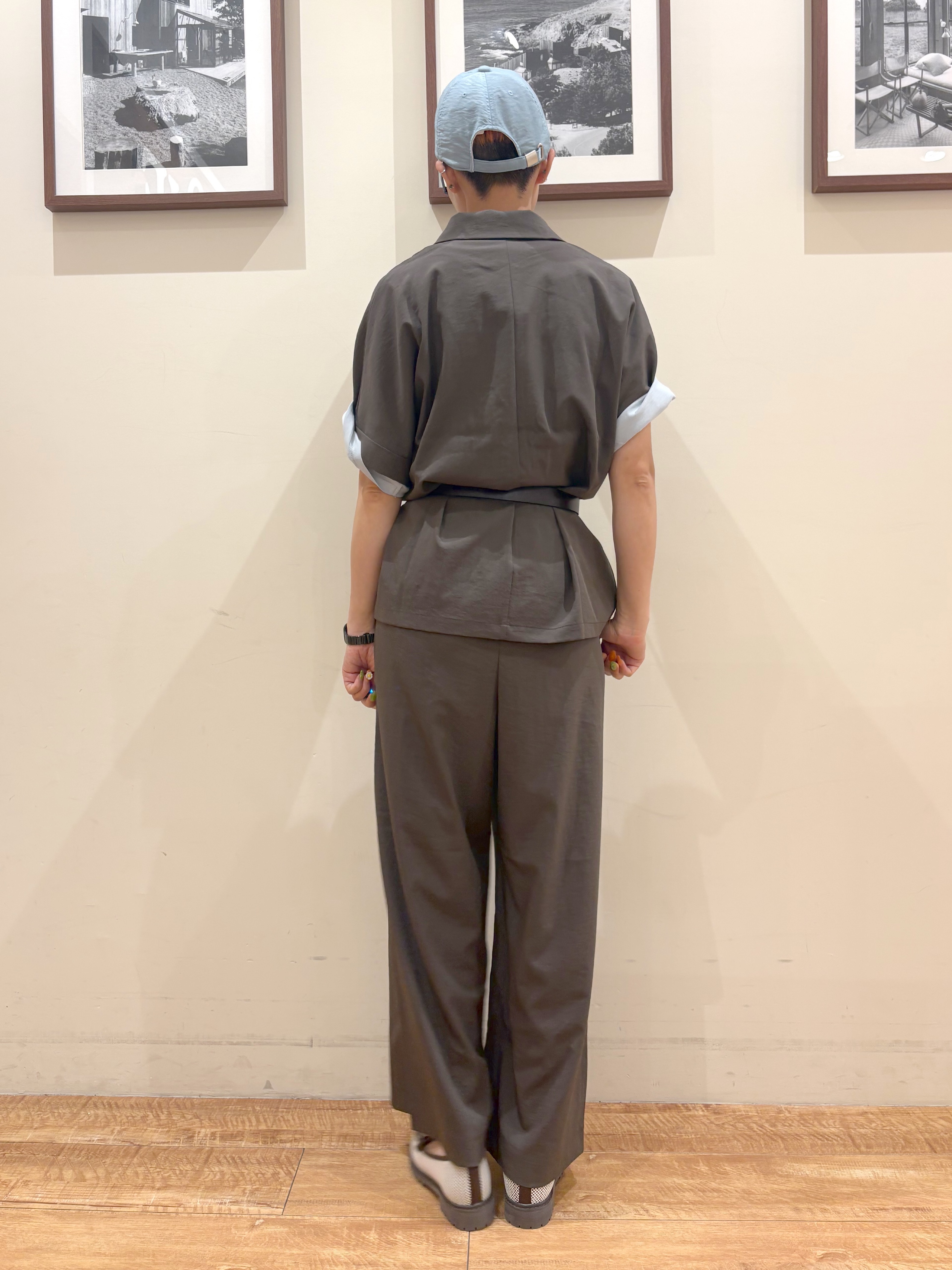 Ayumiさんの「SHOO･LA･RUE｜【高レビュー/洗濯機可/セットアップ可】軽凛(かろりん) 半袖ジャケット」を使ったコーディネート