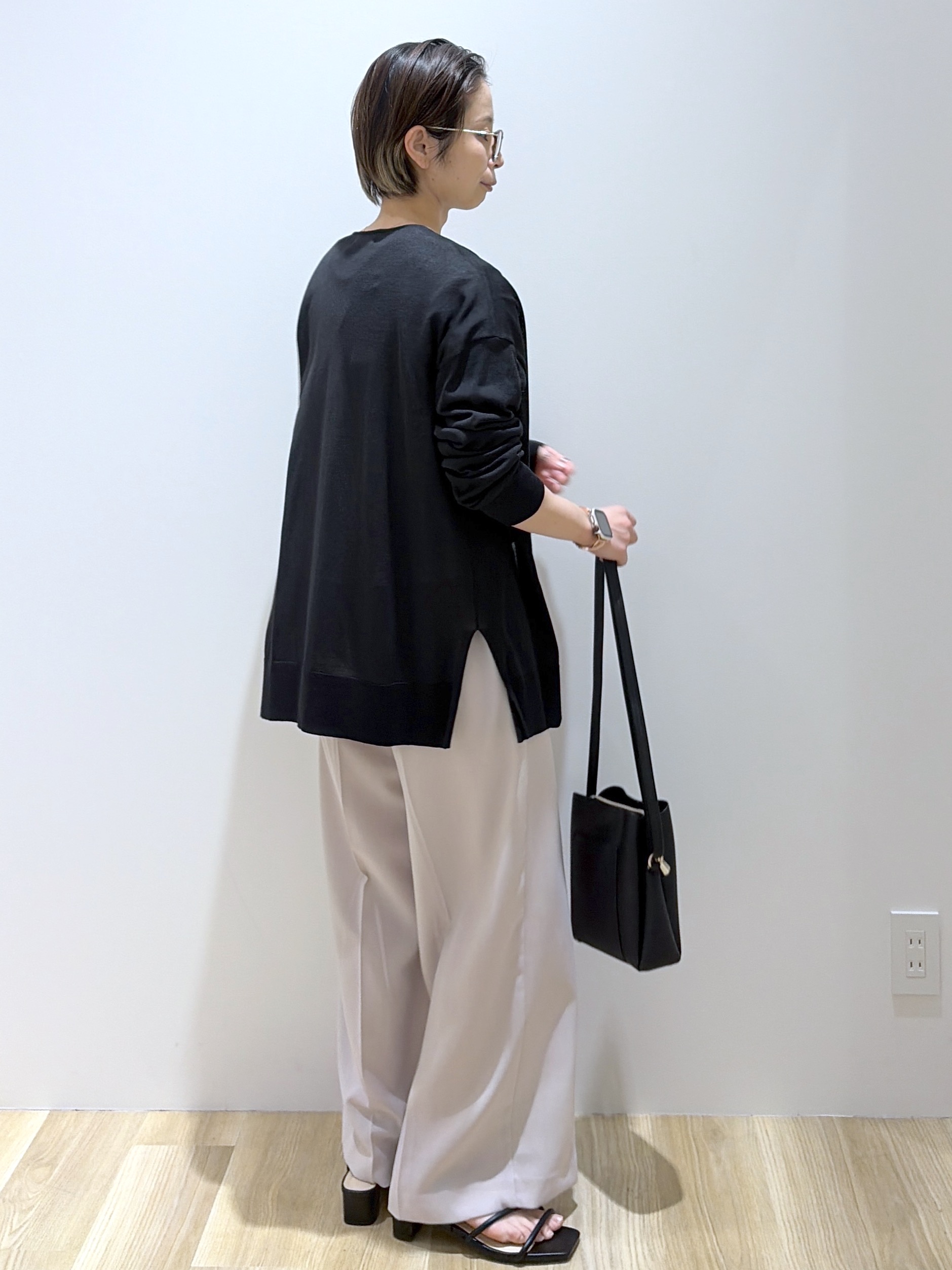 えりさんの「OPAQUE.CLIP｜【接触冷感】ニットカーディガン《洗濯機OK／抗ピリング》」を使ったコーディネート