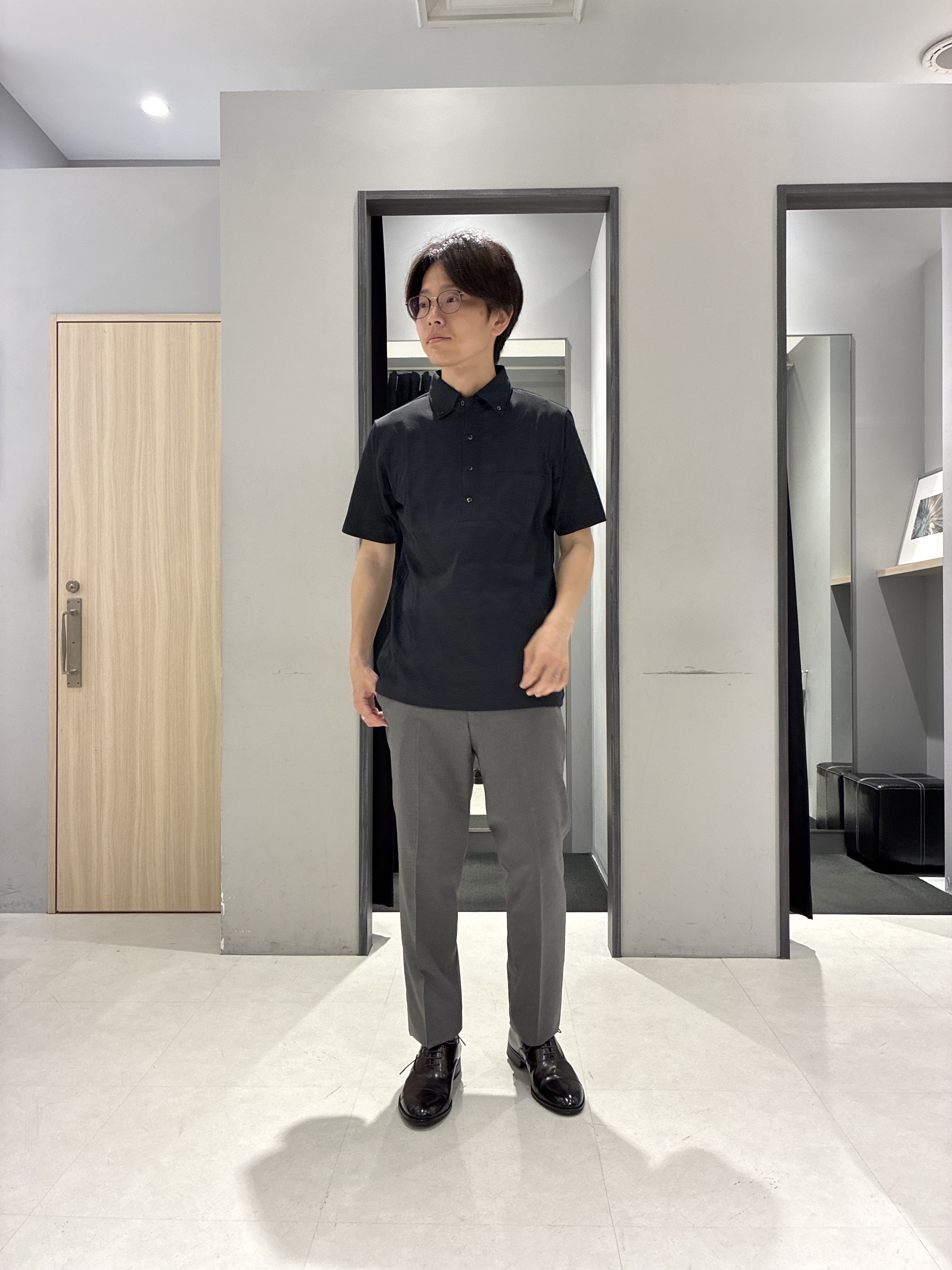 わいずみさんの「TAKEO KIKUCHI｜【汗染み軽減/接触冷感】ビズ ポロシャツ」を使ったコーディネート