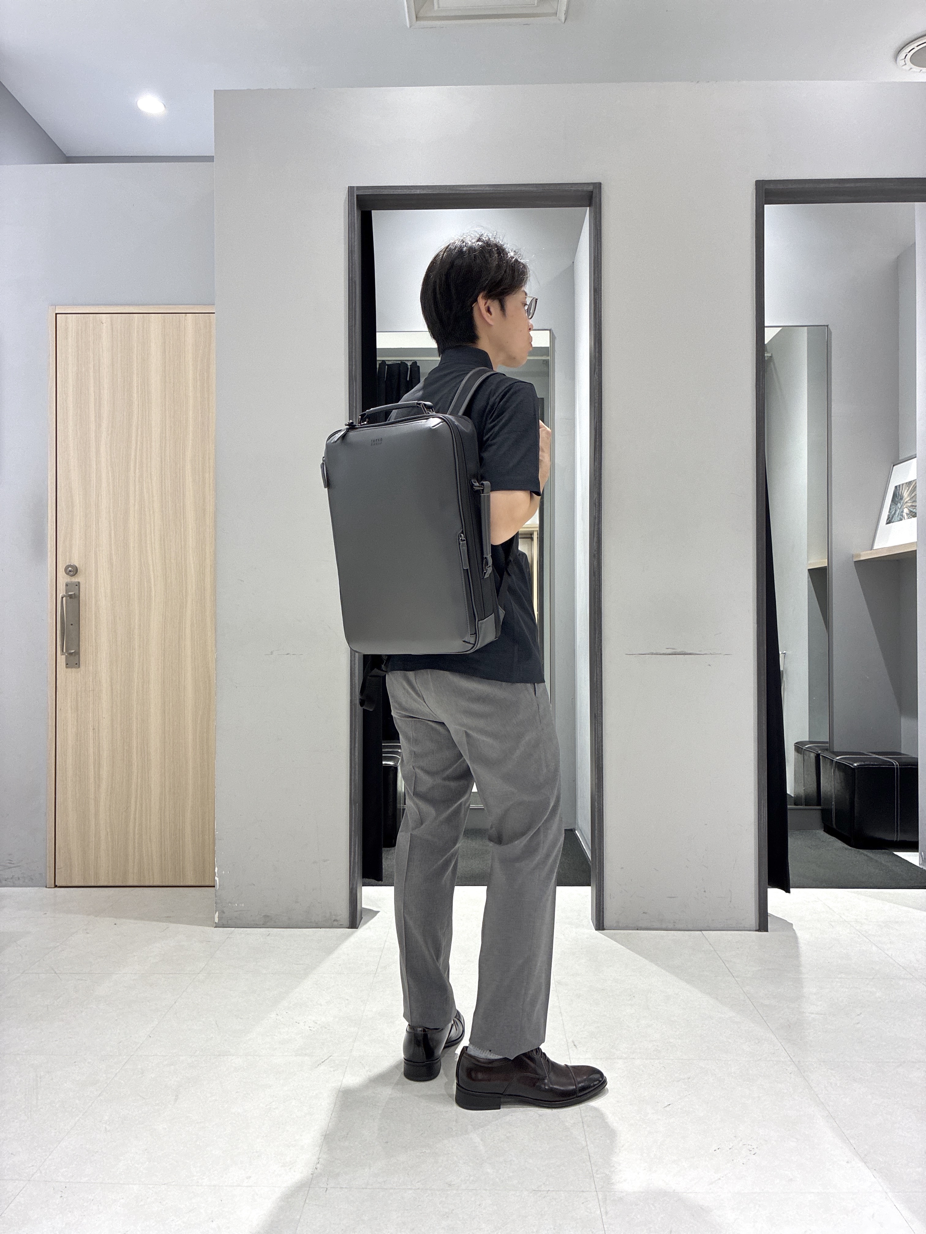 わいずみさんの「TAKEO KIKUCHI｜【汗染み軽減/接触冷感】ビズ ポロシャツ」を使ったコーディネート