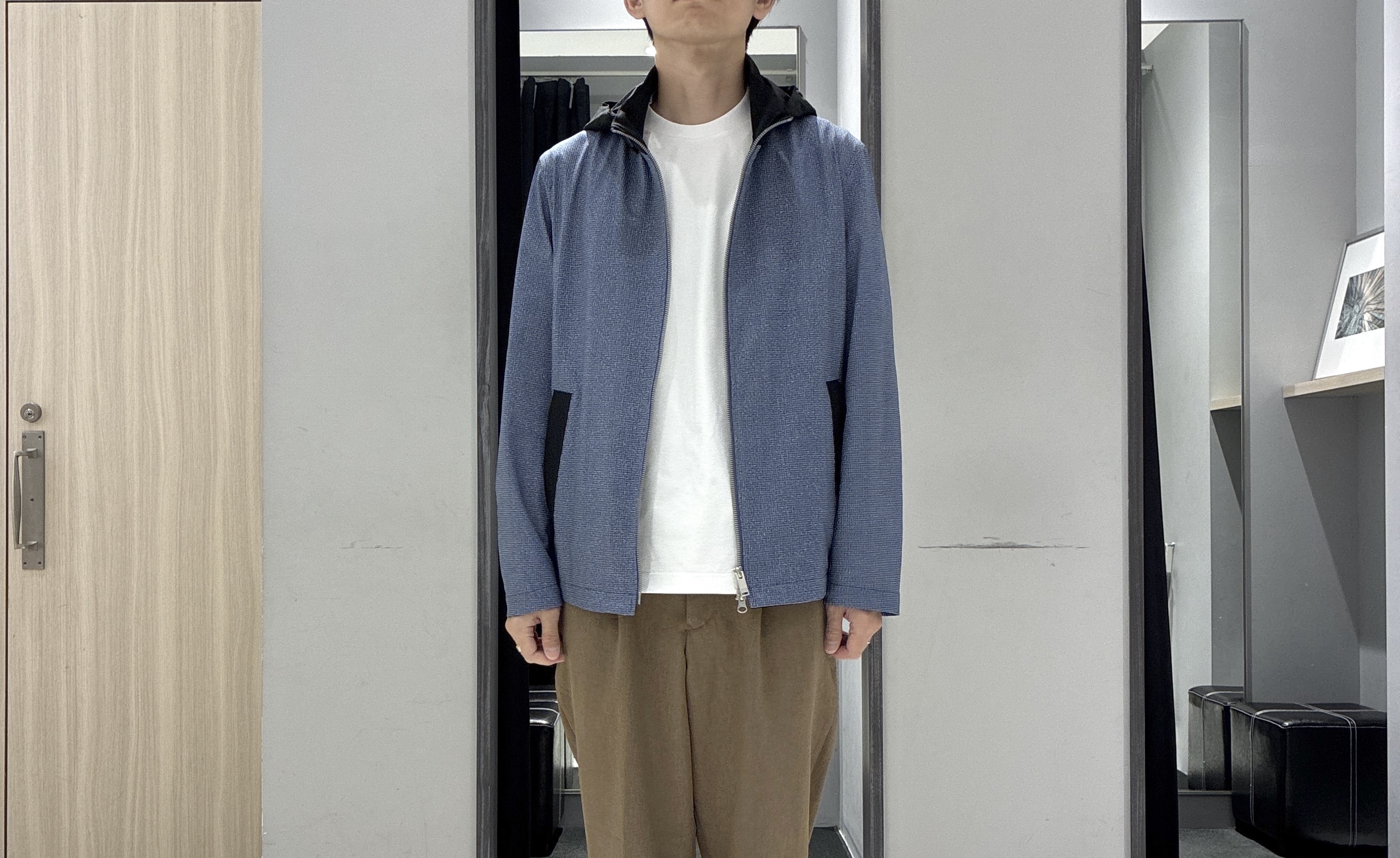 わいずみさんの「TAKEO KIKUCHI｜2WAYアクティブ ライト ブルゾン」を使ったコーディネート