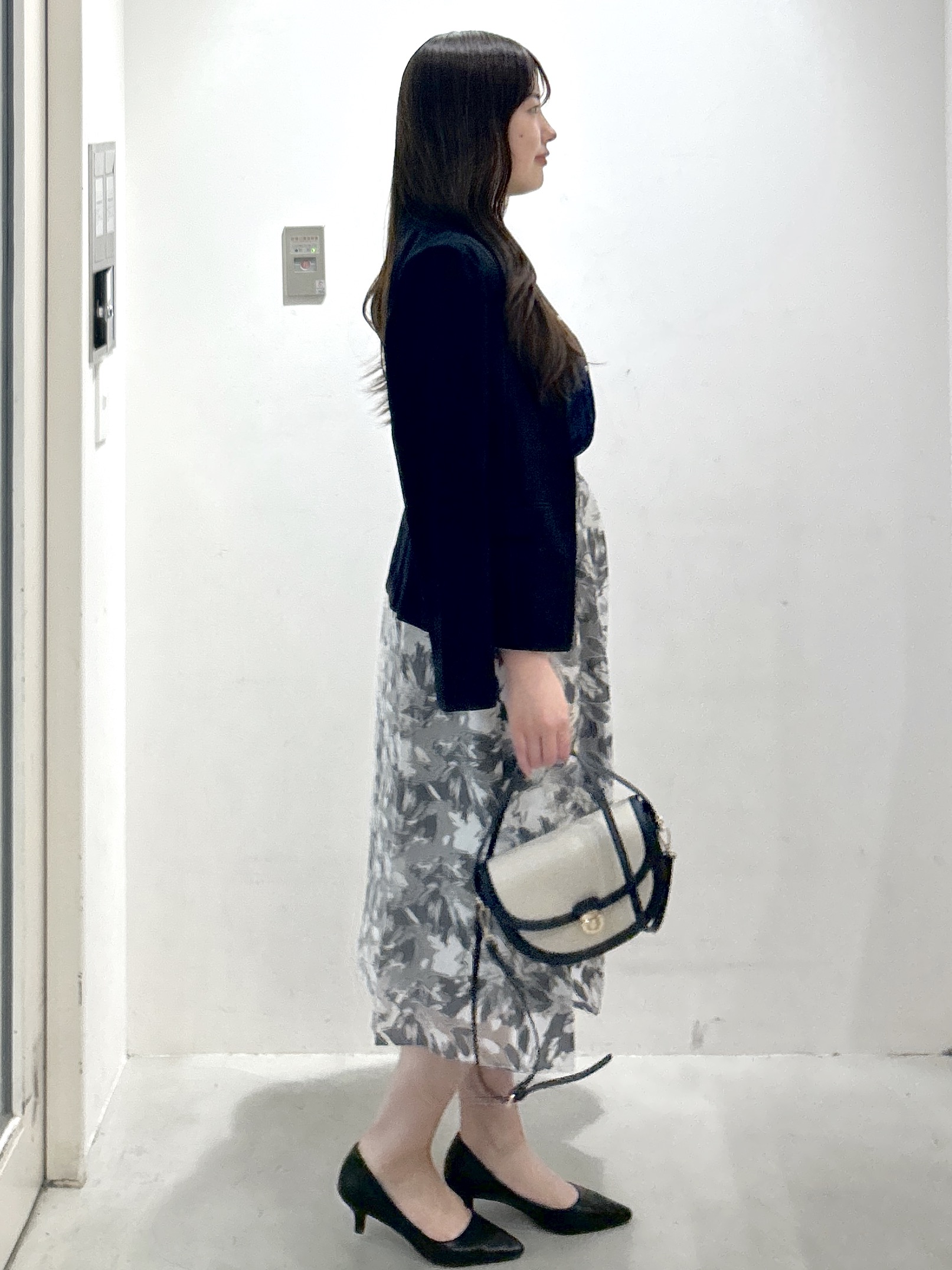 sayaさんの「OPAQUE.CLIP｜【接触冷感／吸水速乾】ノーカラージャケット／セットアップ対応可《洗える／防シワ／ストレッチ》」を使ったコーディネート