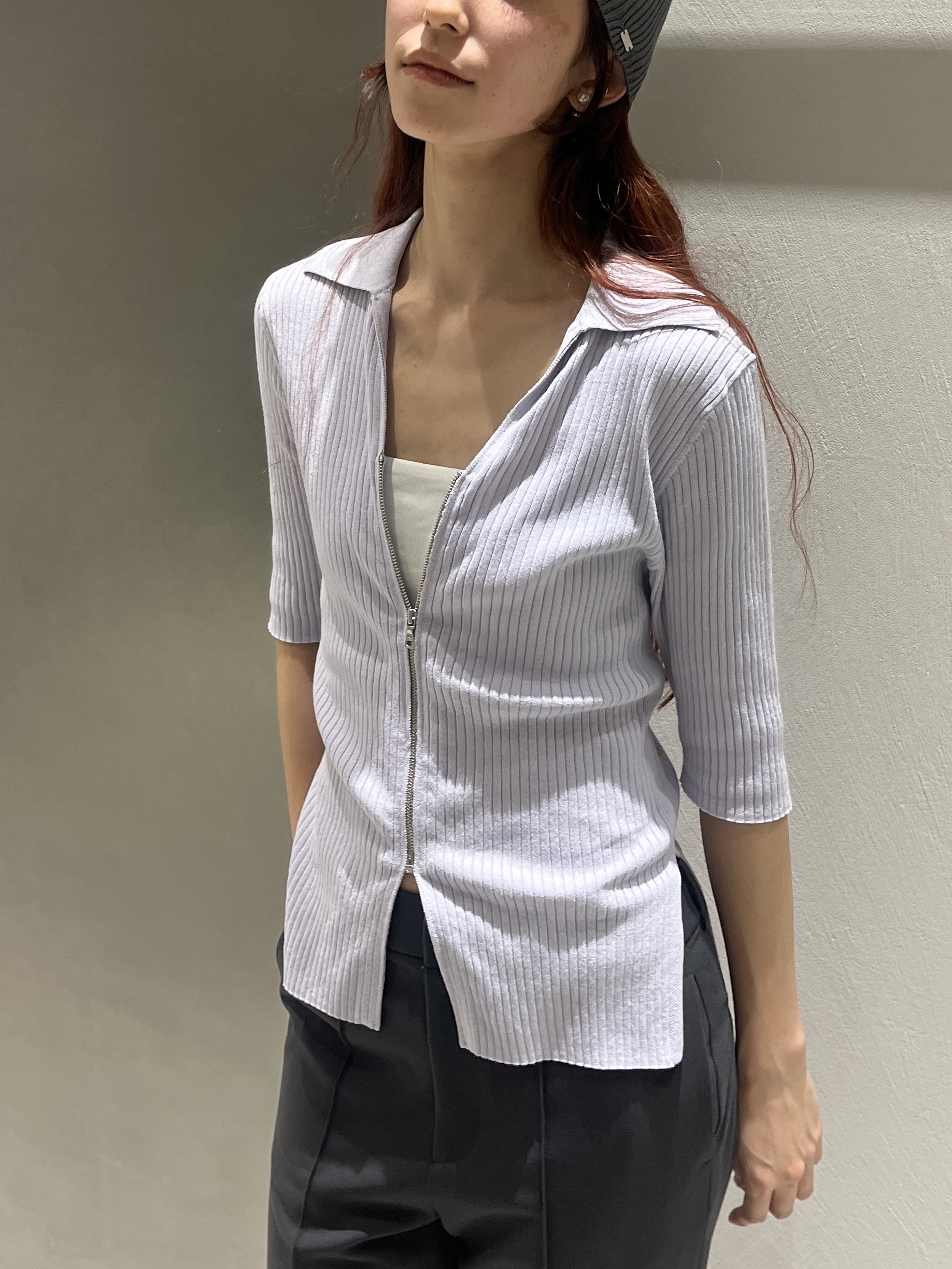 Rielさんの「CODE A｜rib zip cardigan」を使ったコーディネート