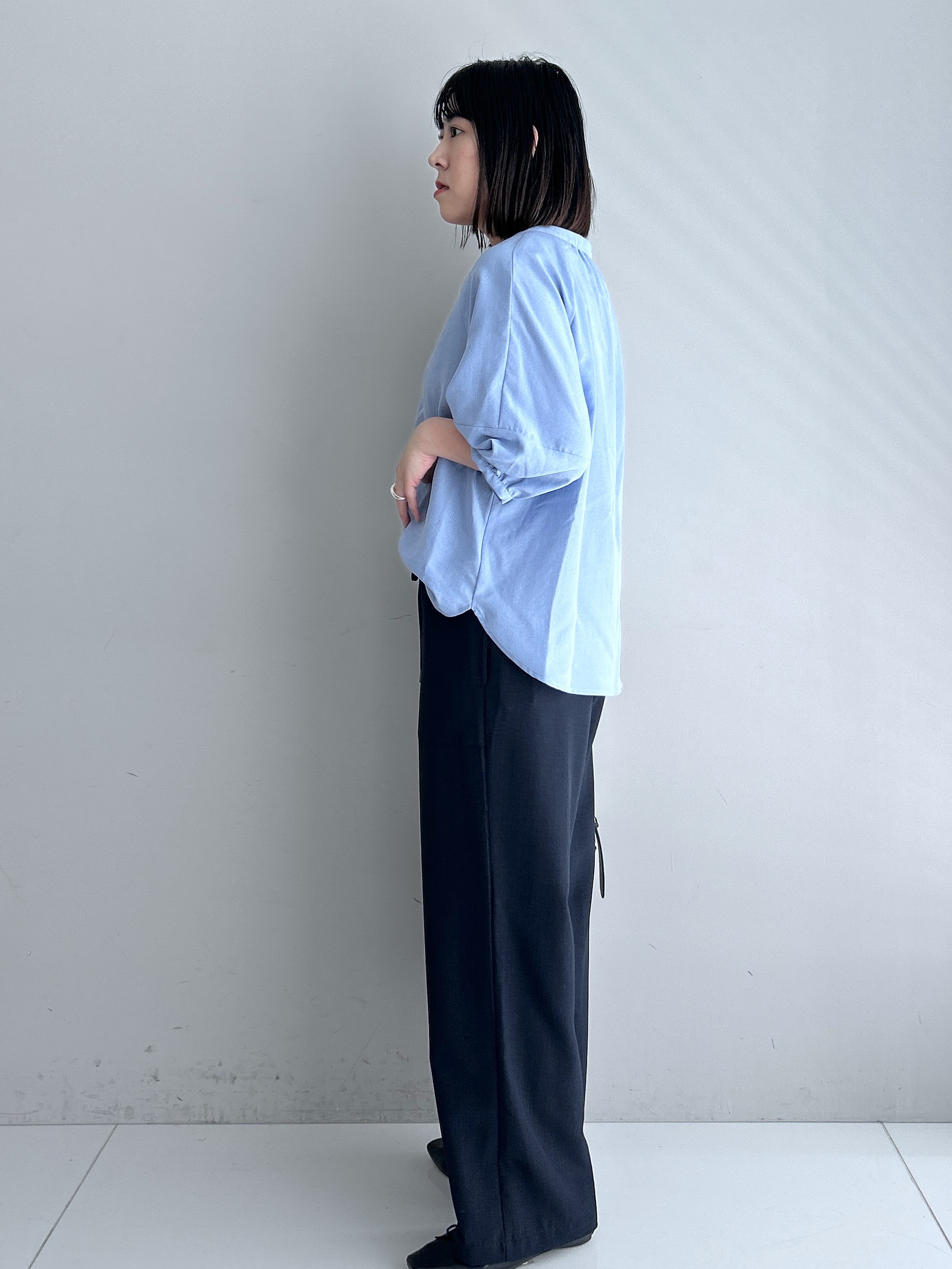 Hirokaさんの「Dessin｜【洗える】スキッパーライトブラウス」を使ったコーディネート