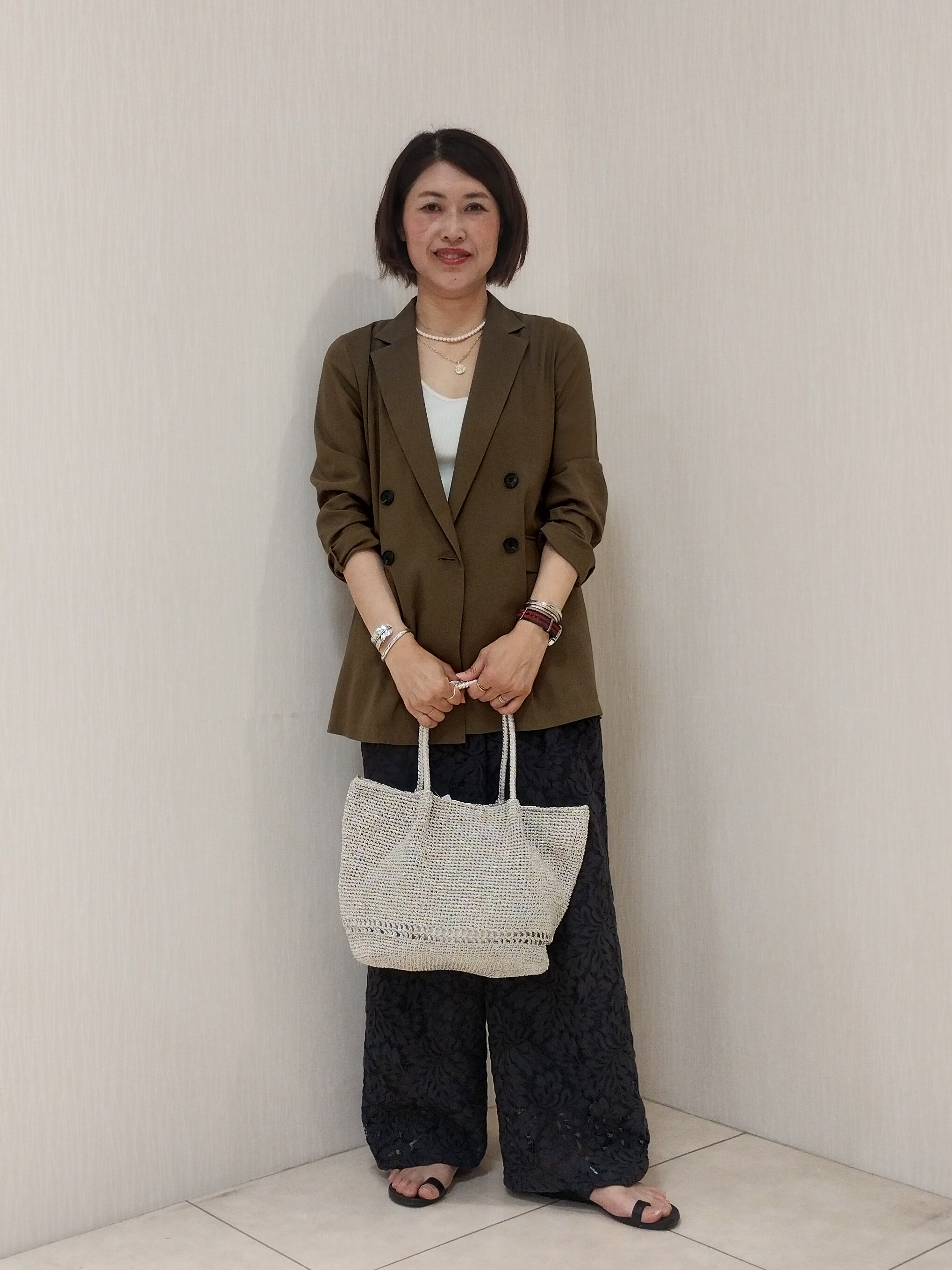 u&minus;macoさんの「UNTITLED｜コットンテレコタンクトップ」を使ったコーディネート