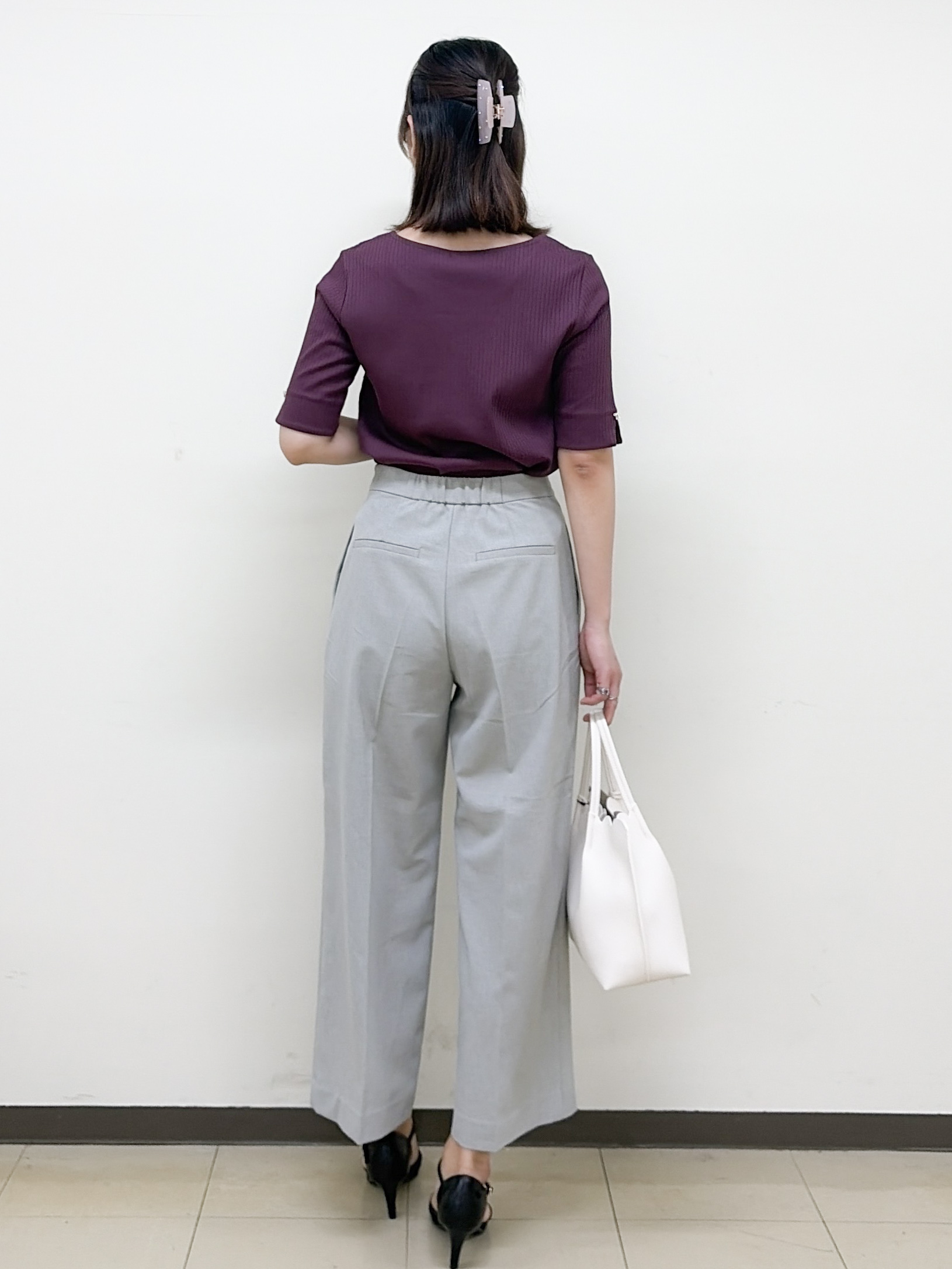 yurinaさんの「index｜【接触冷感】ハートネックリボンボタンワイドリブ《UVケア／洗濯機OK》」を使ったコーディネート