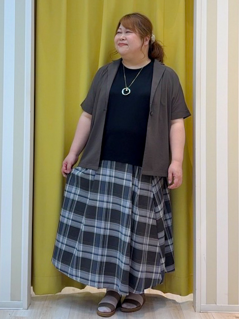 kotoさんさんの「SHOO･LA･RUE｜【高レビュー/洗濯機可/セットアップ可】軽凛(かろりん) 半袖ジャケット」を使ったコーディネート