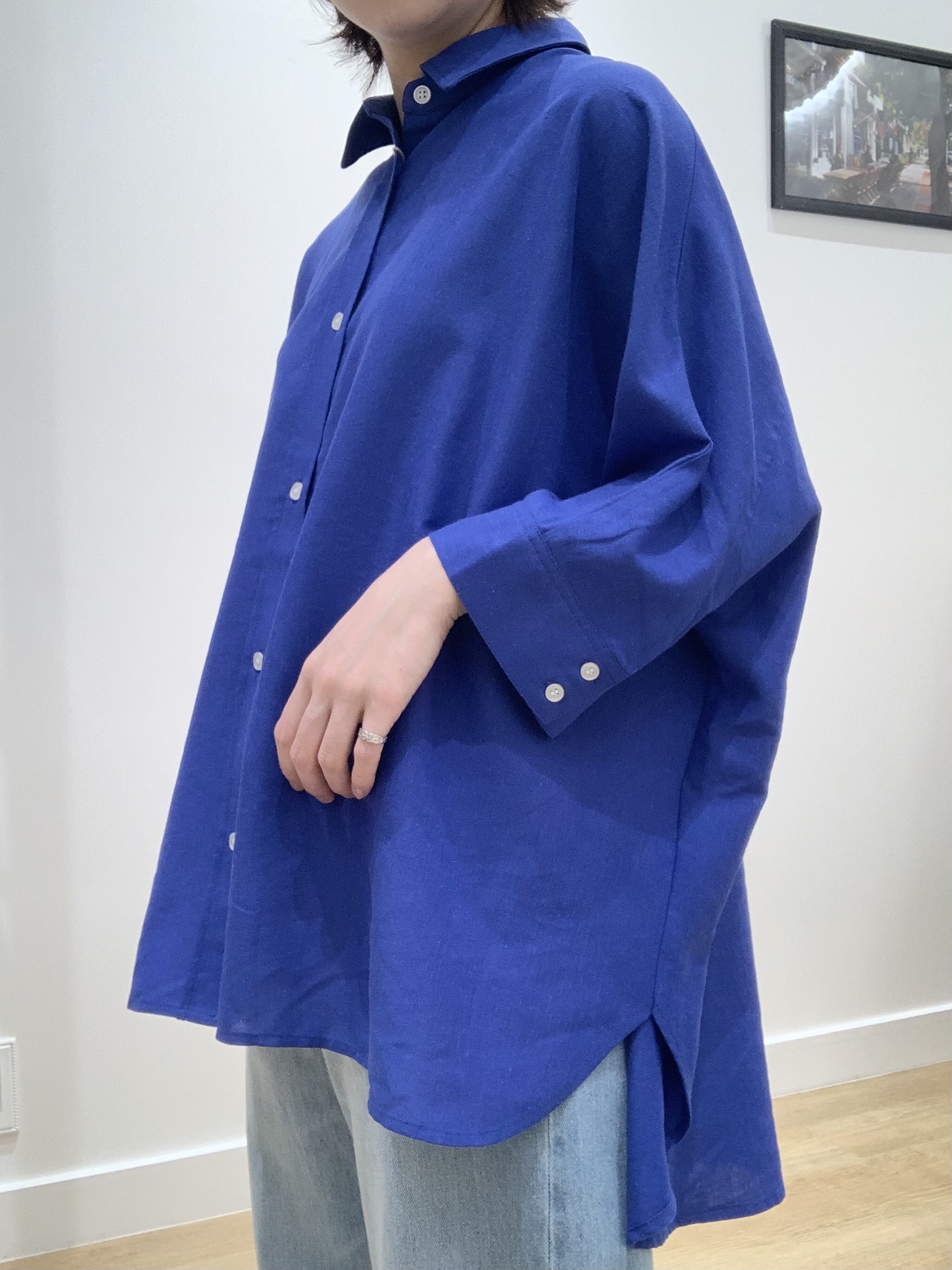IMARIさんの「Dessin｜【セットアップ可/洗える】リネンブレンドドルマンシャツ」を使ったコーディネート