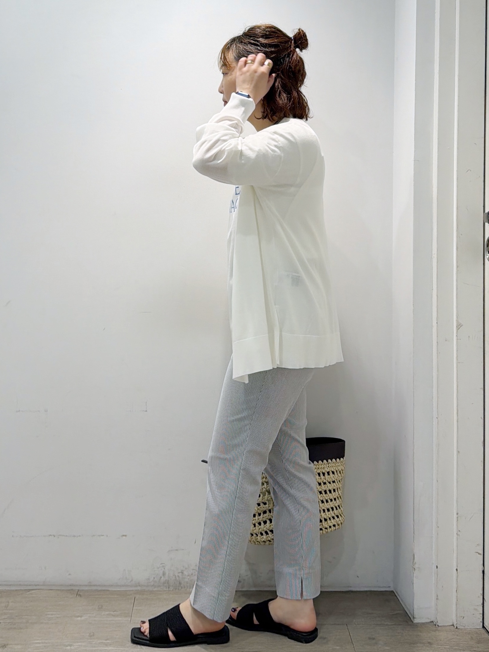 sumicaさんの「OPAQUE.CLIP｜【接触冷感】ニットカーディガン《洗濯機OK／抗ピリング》」を使ったコーディネート