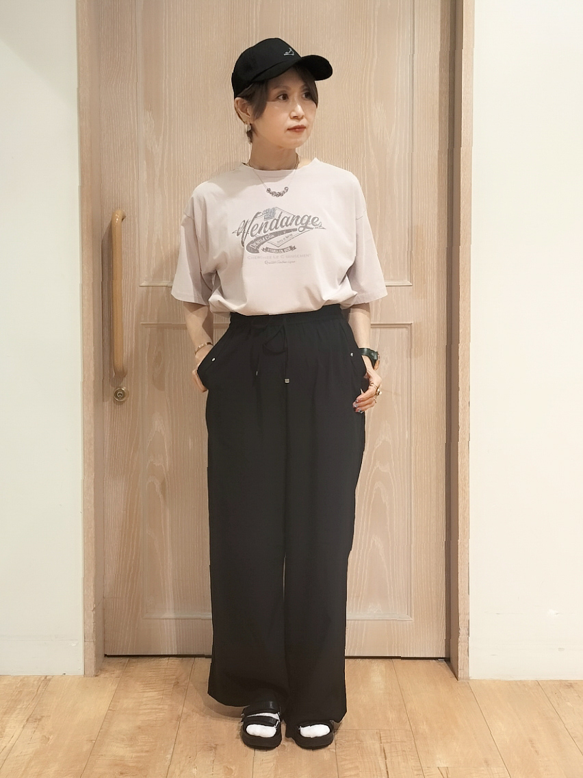 YUKIさんの「SHOO･LA･RUE｜【高レビュー/洗濯機可/セットアップ可】軽凛(かろりん) 半袖ジャケット」を使ったコーディネート