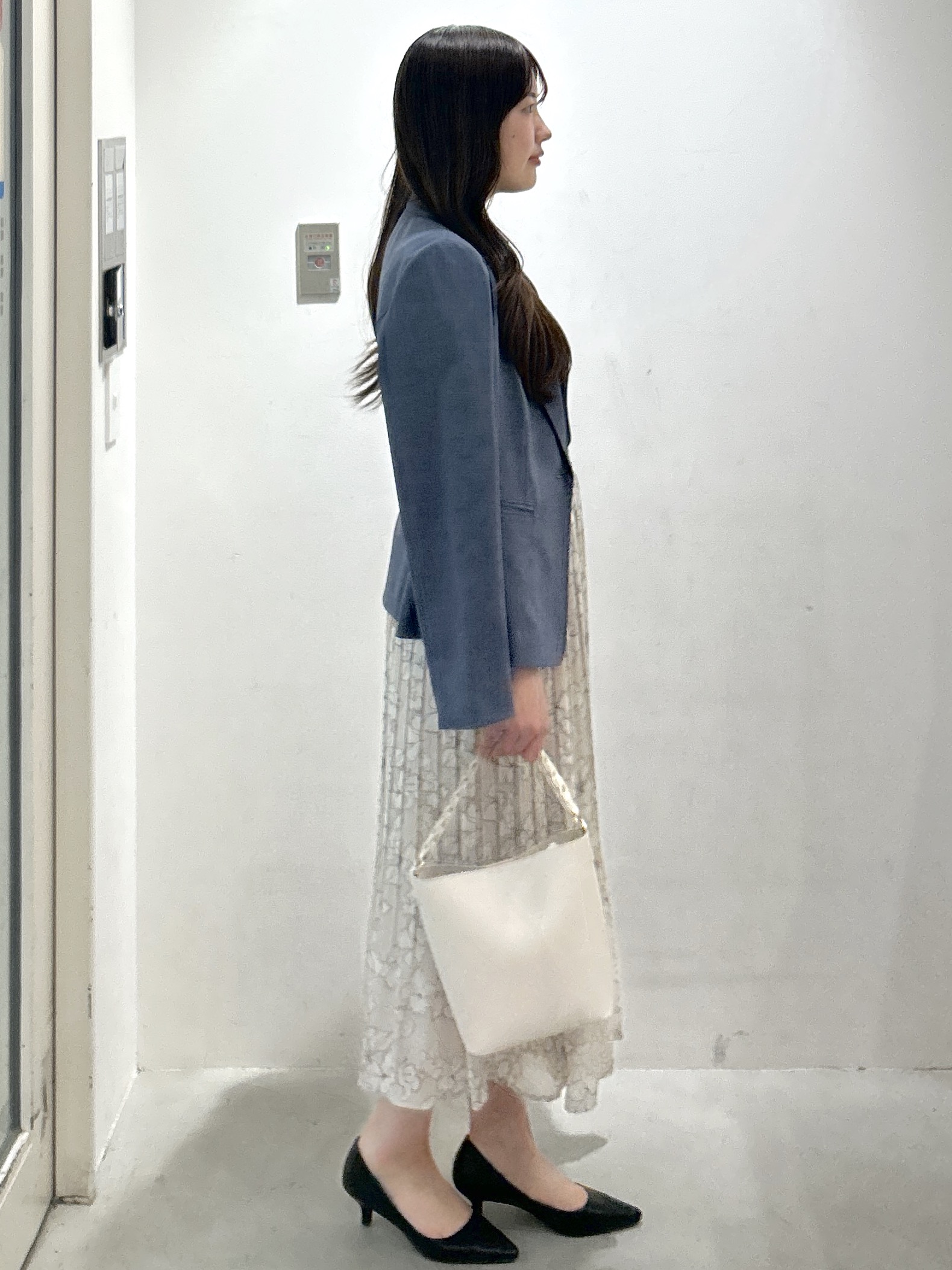 sayaさんの「OPAQUE.CLIP｜【接触冷感／吸水速乾】セットアップ対応ストレッチテーラードジャケット《イージーアイロン／洗濯機OK／」を使ったコーディネート
