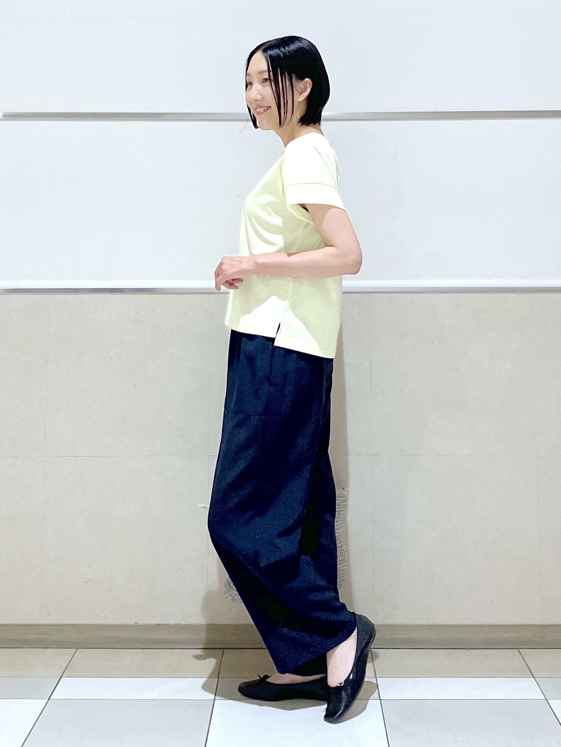 eriko さんの「Dessin｜【UVカット/接触冷感】美光沢カットソー」を使ったコーディネート