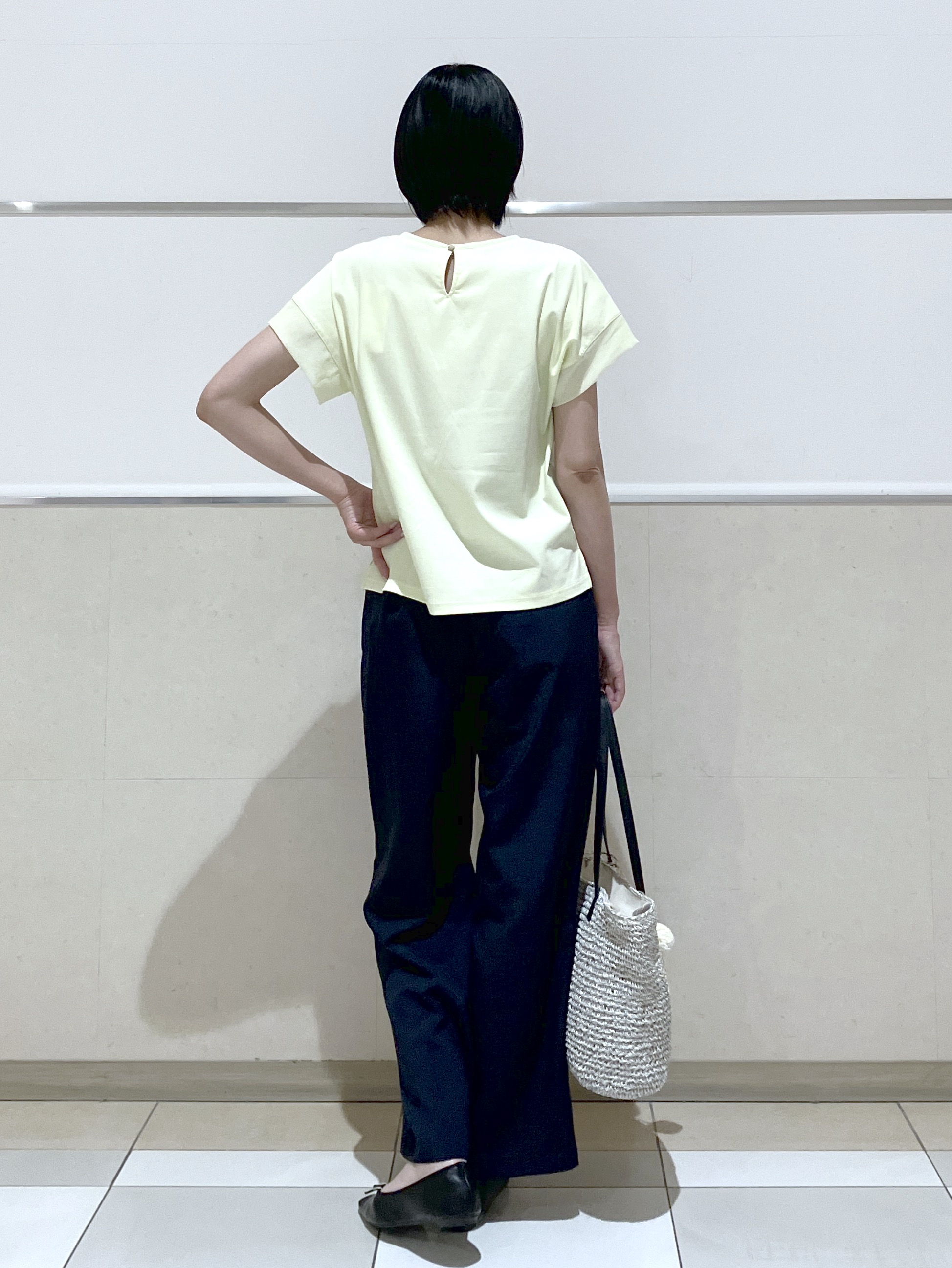 eriko さんの「Dessin｜【UVカット/接触冷感】美光沢カットソー」を使ったコーディネート