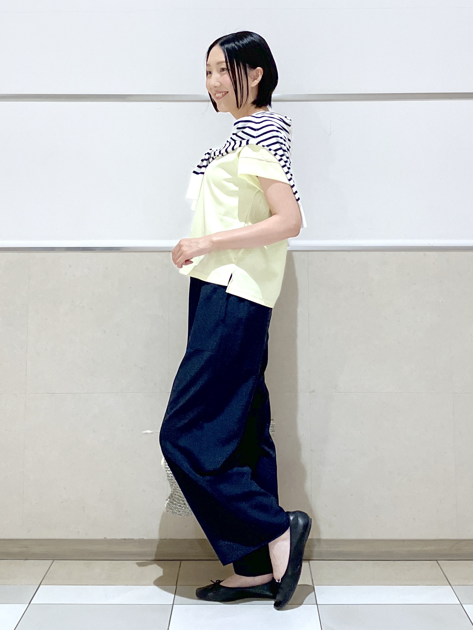eriko さんの「Dessin｜【UVカット/接触冷感】美光沢カットソー」を使ったコーディネート