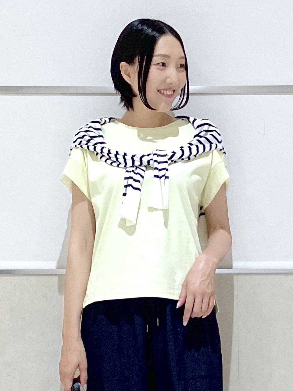 eriko さんの「Dessin｜【UVカット/接触冷感】美光沢カットソー」を使ったコーディネート