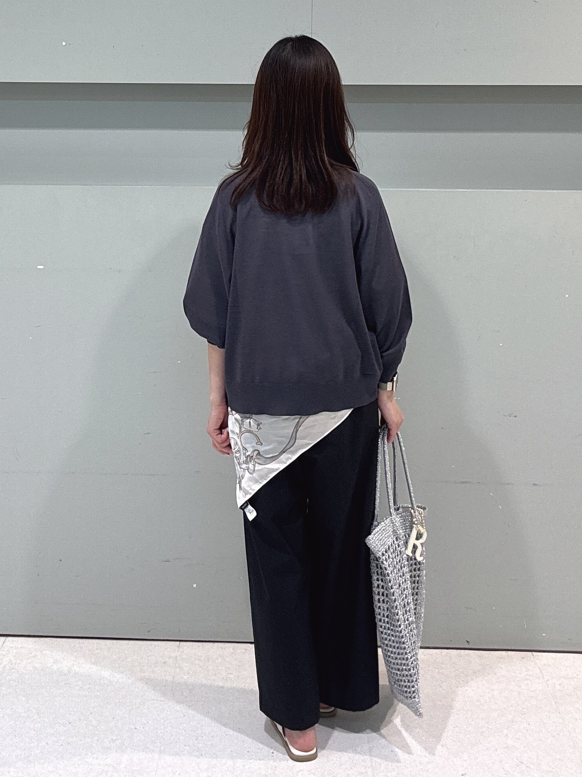 makiさんの「UNTITLED｜【アンサンブル可/シアー】リネンエステルカーディガン」を使ったコーディネート