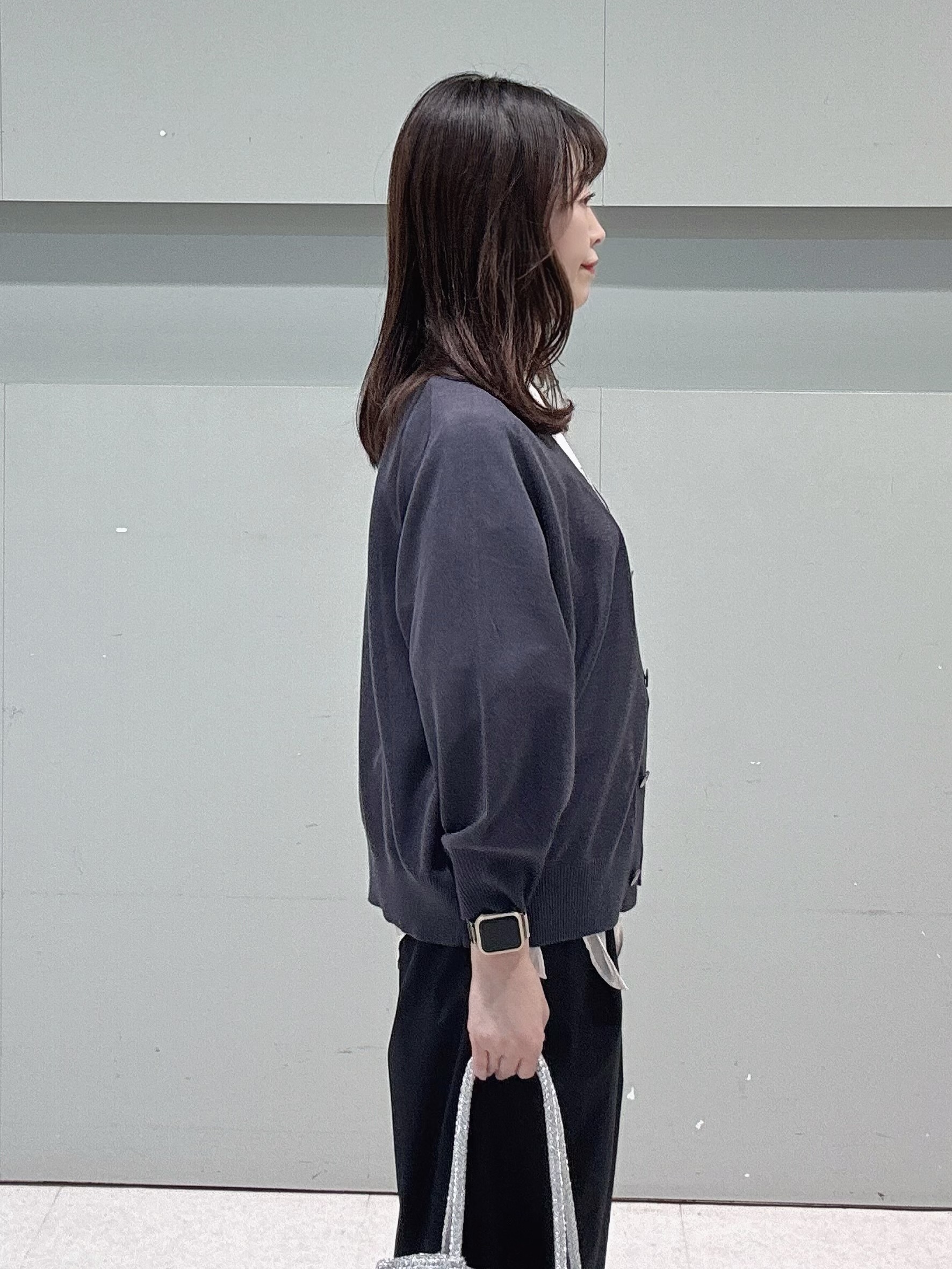 makiさんの「UNTITLED｜【アンサンブル可/シアー】リネンエステルカーディガン」を使ったコーディネート