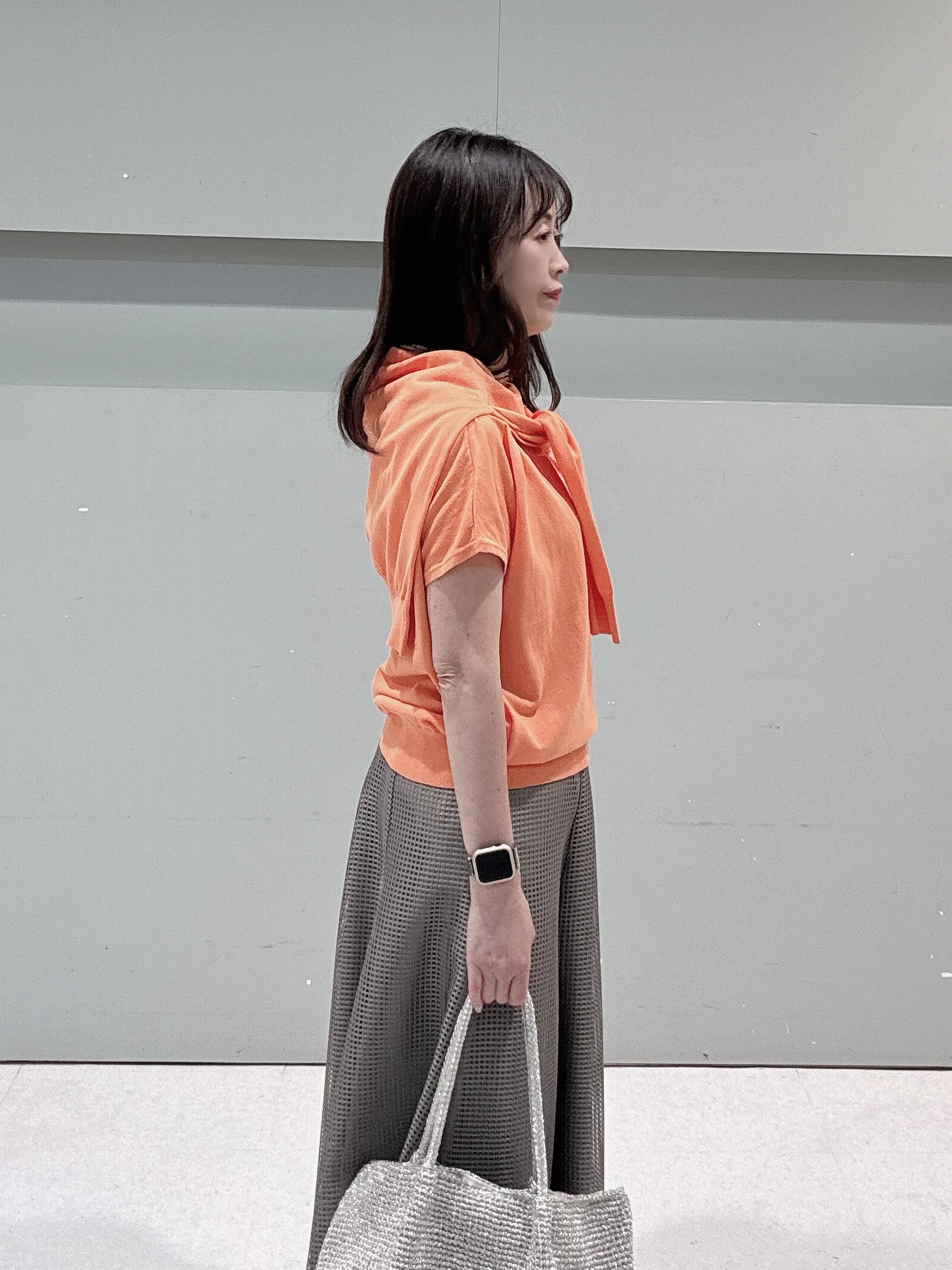 makiさんの「UNTITLED｜◆【9色展開/アンサンブル可】コットンクルーネックカーディガン」を使ったコーディネート