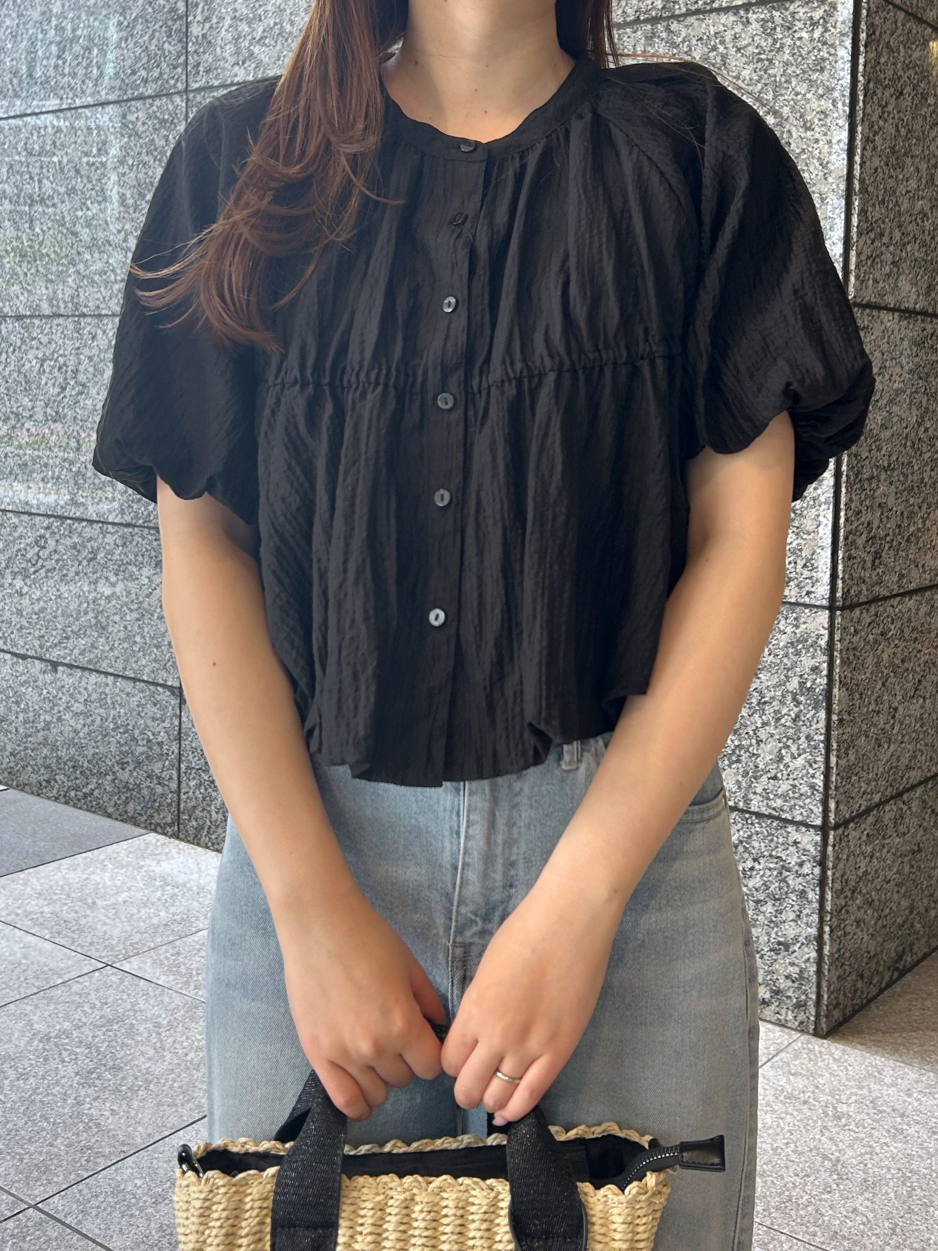 Risaさんの「OPAQUE.CLIP｜バルーンデザインブラウス【洗濯機OK】」を使ったコーディネート