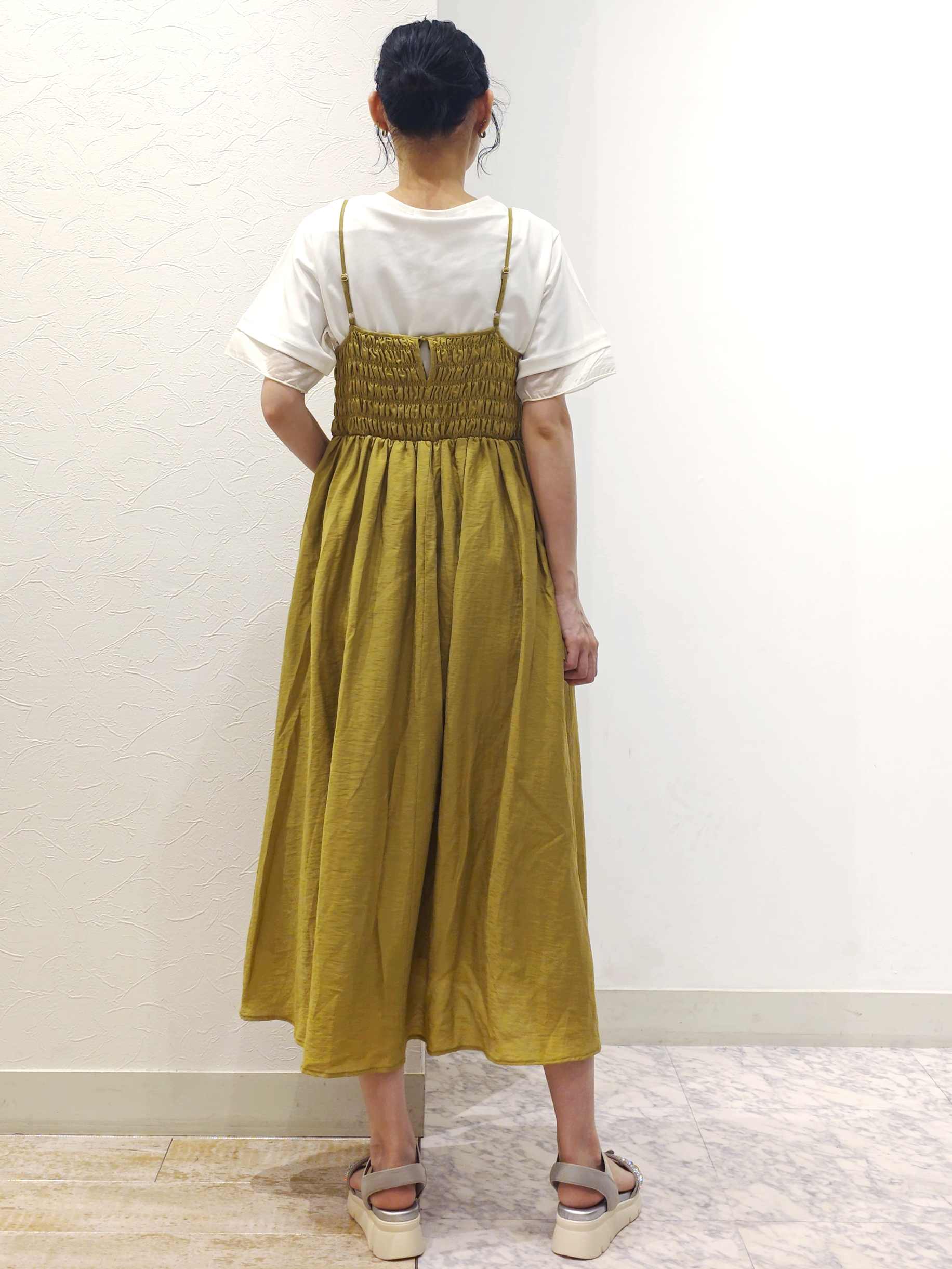 ケイさんの「grove｜【二の腕カバー/UVカット】袖口シアースクエアネックTシャツ」を使ったコーディネート