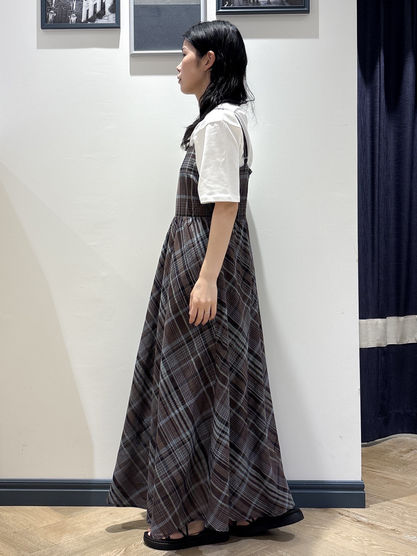 ayakaさんの「grove｜【UVカット/接触冷感】プリントアソート5分袖Tシャツ」を使ったコーディネート