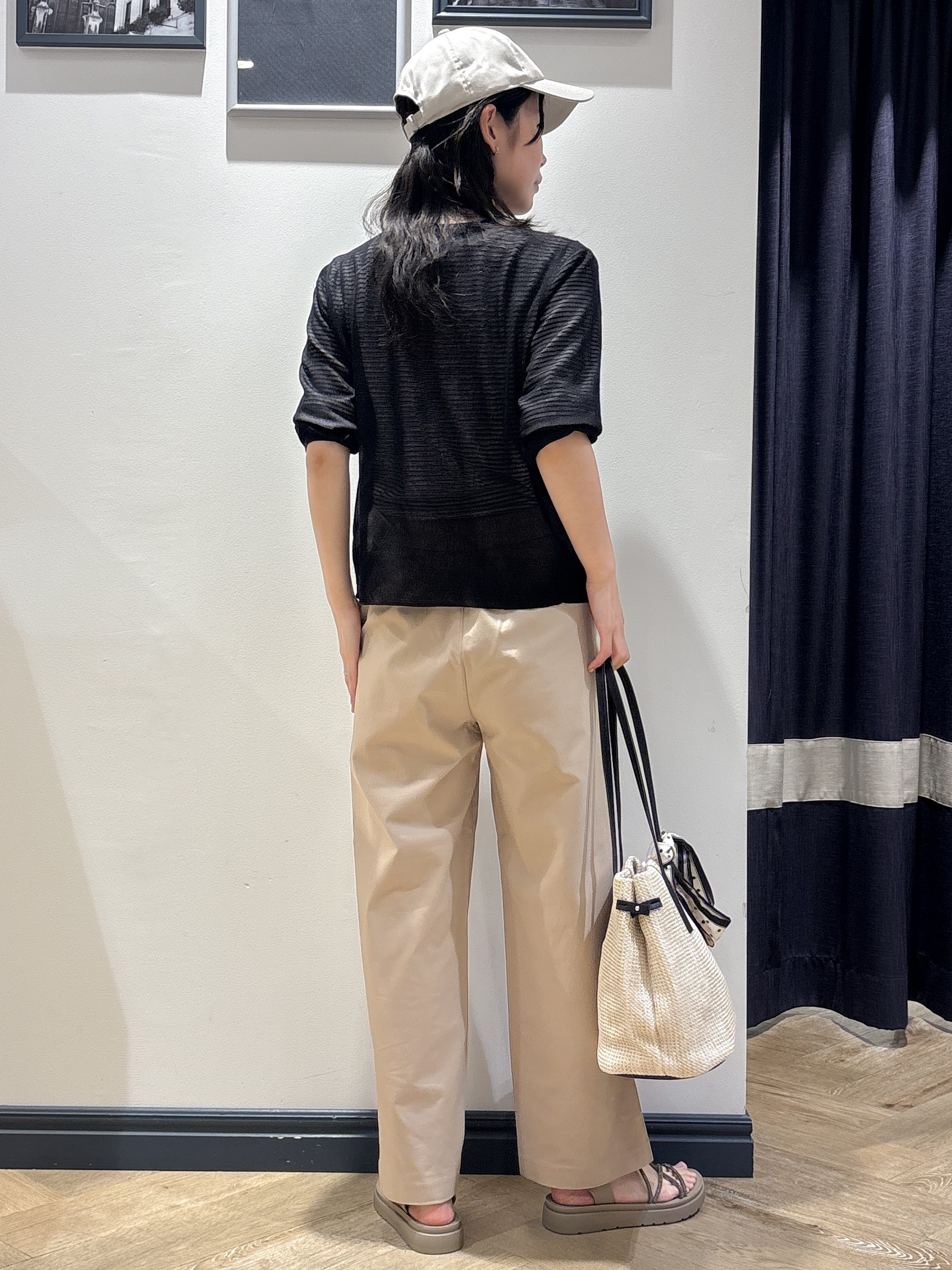ayakaさんの「grove｜高評価！【洗える/名品】大人の透け感、シアーカーディガン」を使ったコーディネート