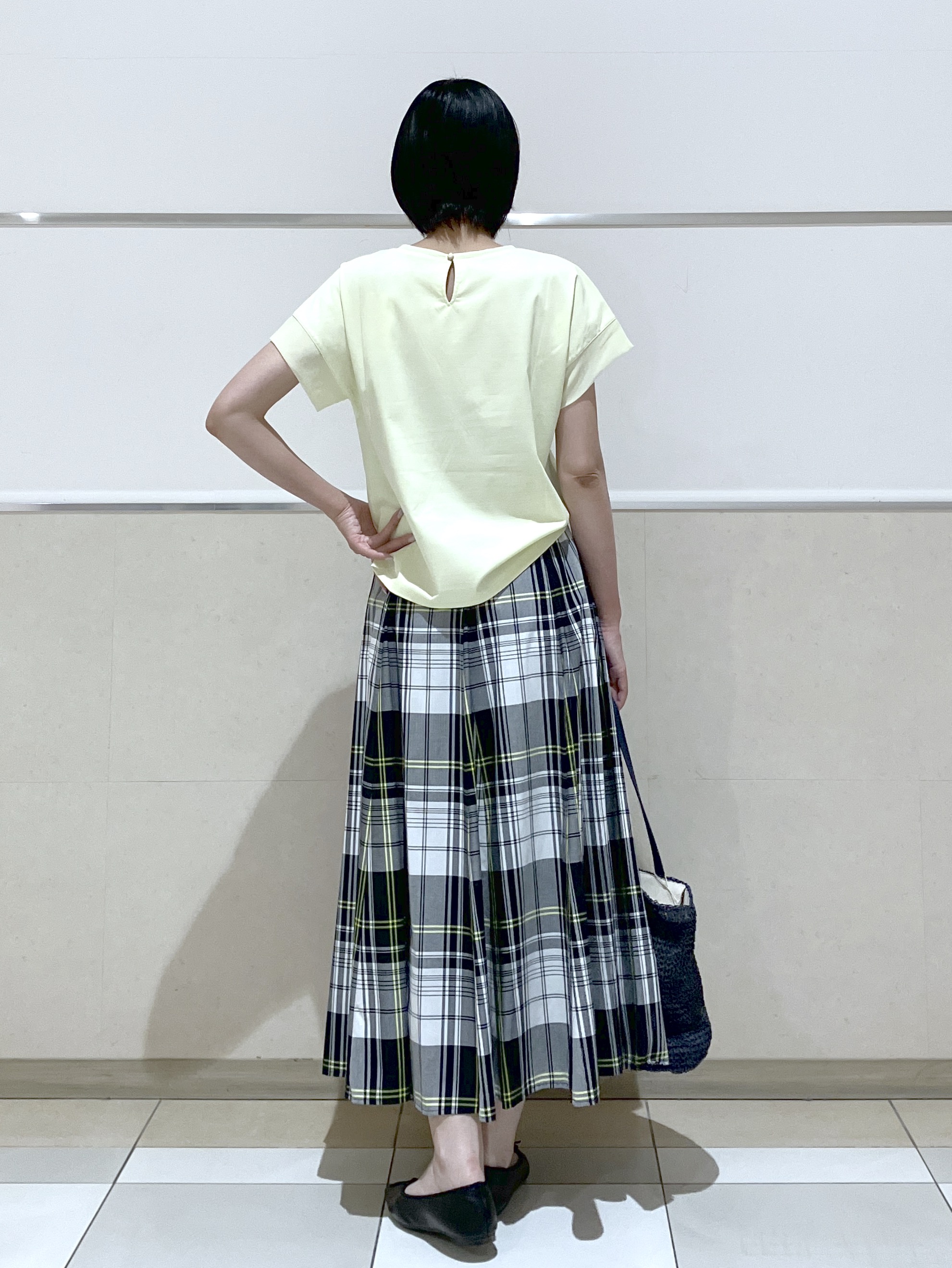 eriko さんの「Dessin｜【UVカット/接触冷感】美光沢カットソー」を使ったコーディネート