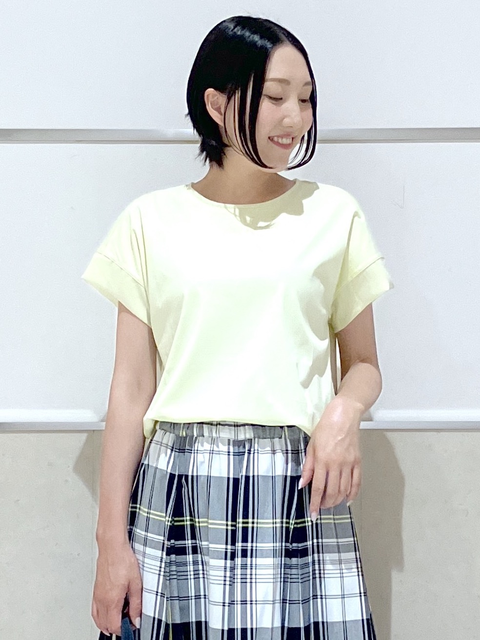 eriko さんの「Dessin｜【UVカット/接触冷感】美光沢カットソー」を使ったコーディネート