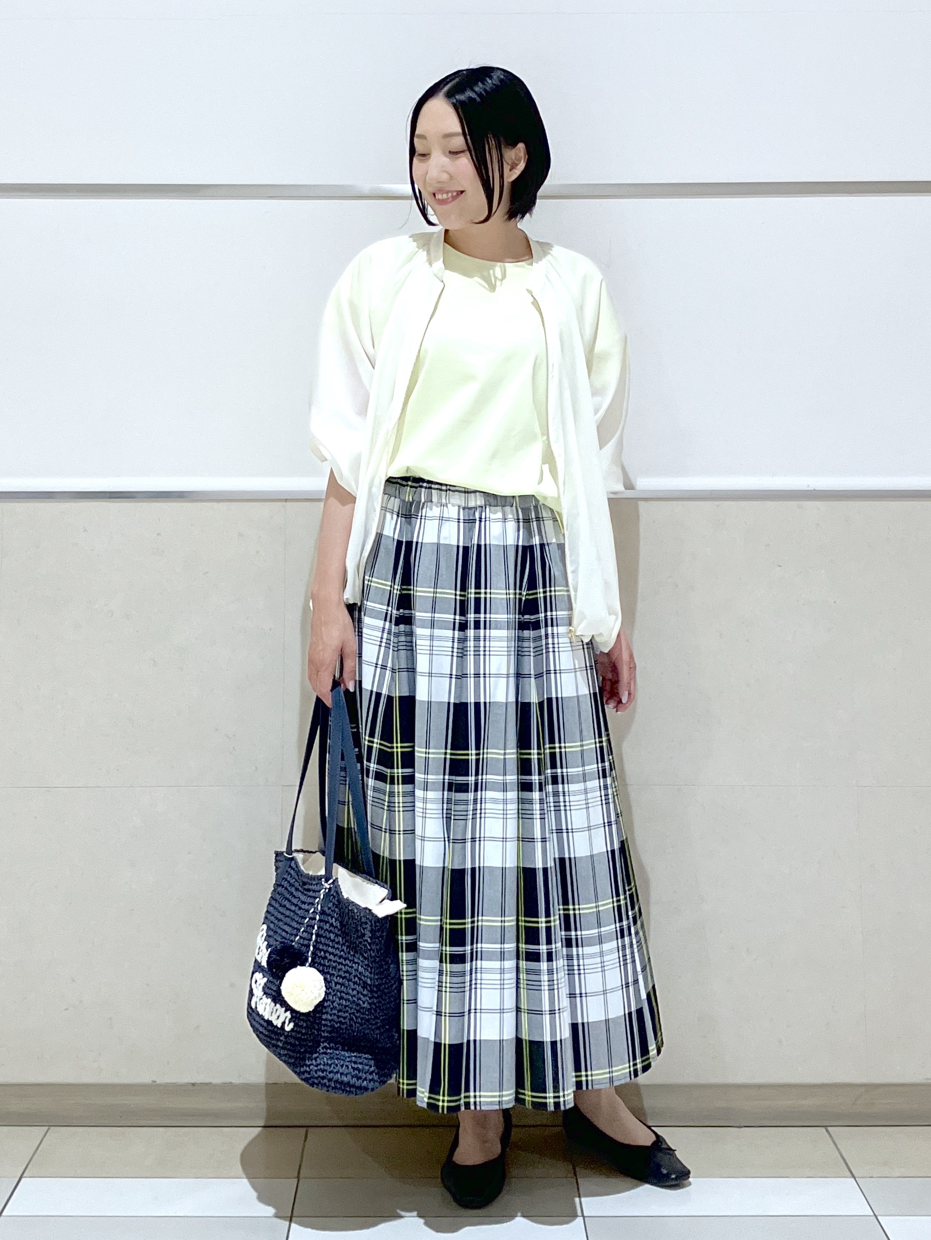 eriko さんの「Dessin｜【UVカット/接触冷感】美光沢カットソー」を使ったコーディネート