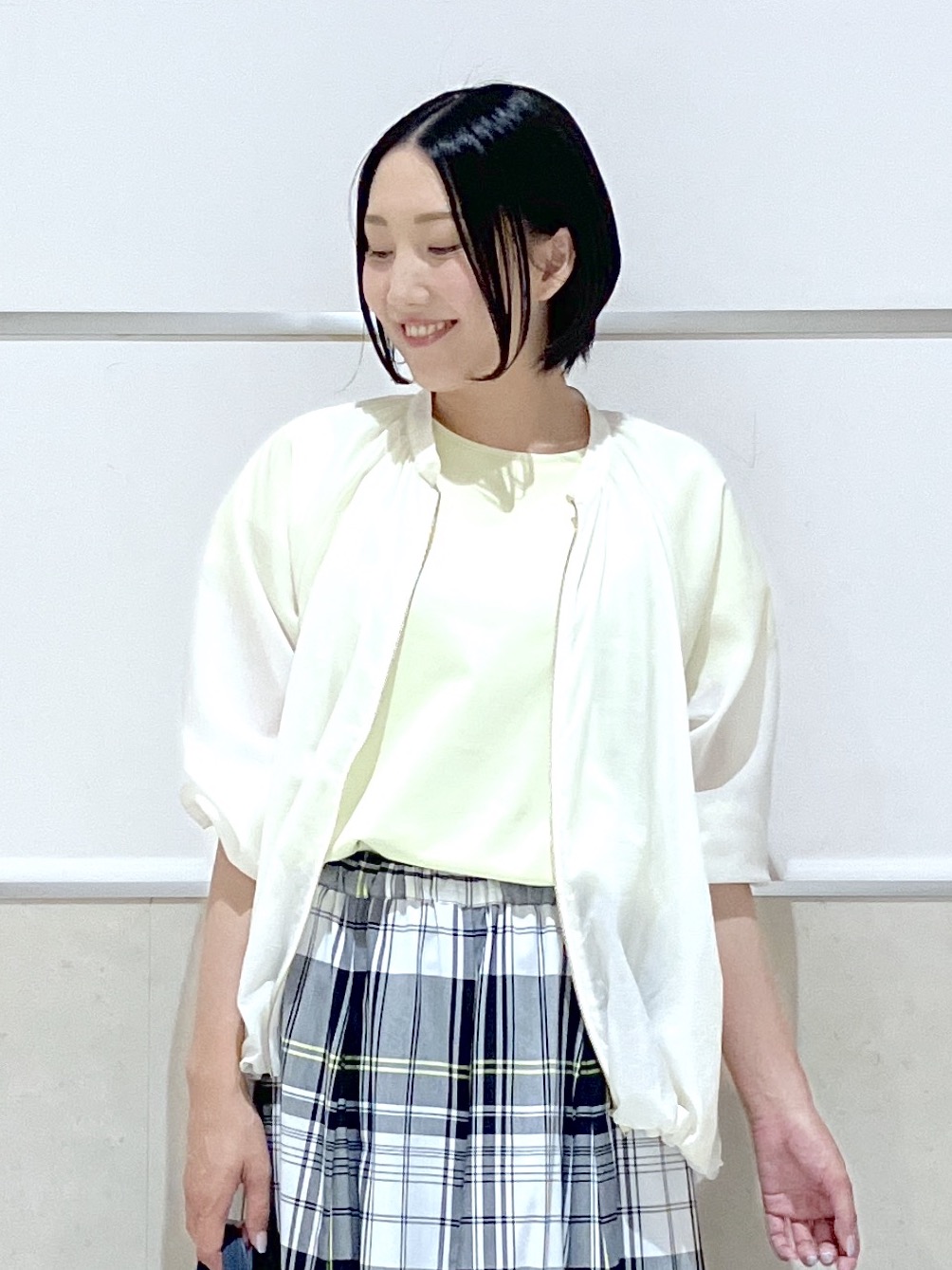 eriko さんの「Dessin｜【UVカット/接触冷感】美光沢カットソー」を使ったコーディネート