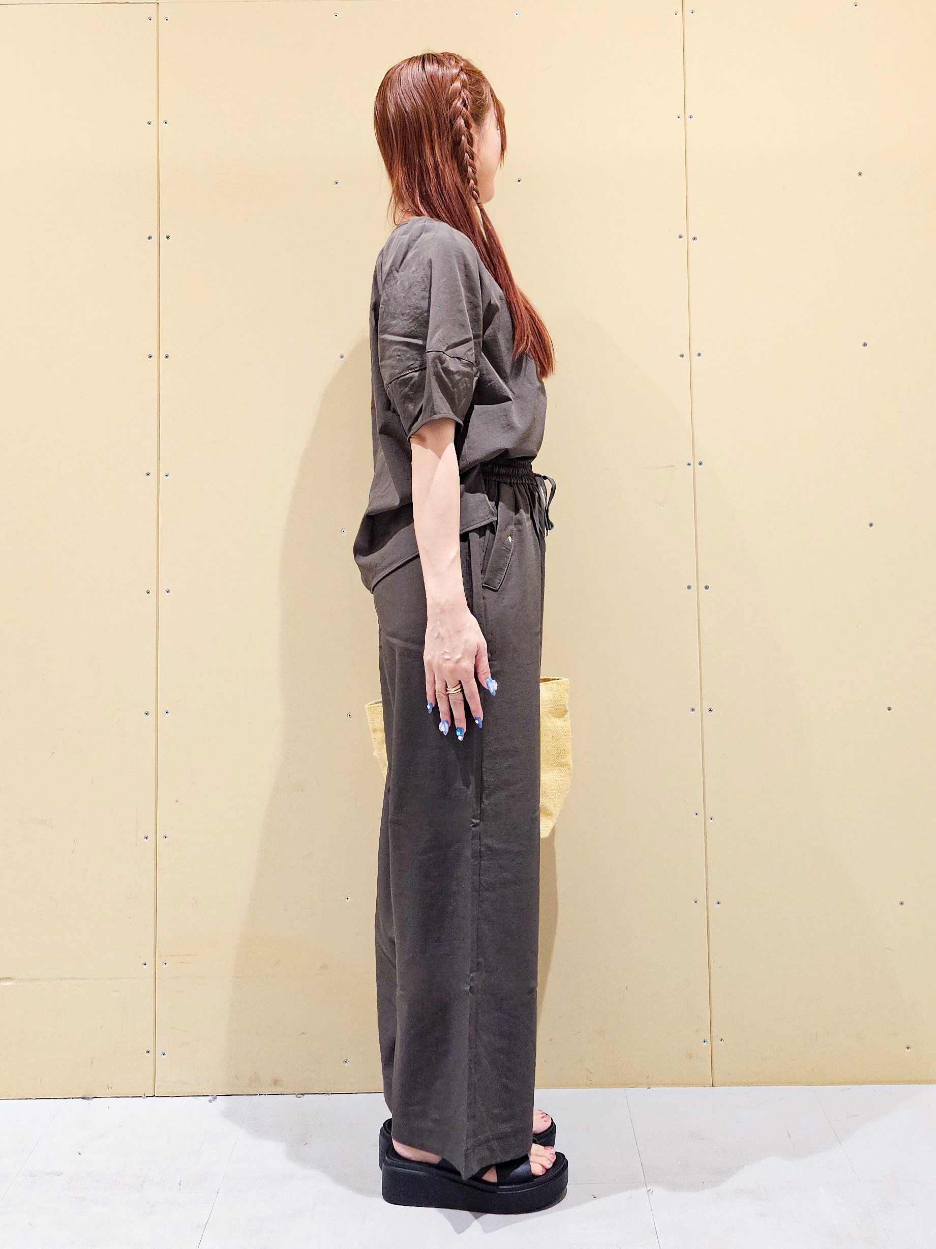ゆゆさんの「SHOO･LA･RUE｜【S-LL/洗濯機可/セットアップ可】軽凛(かろりん) タックブラウス」を使ったコーディネート