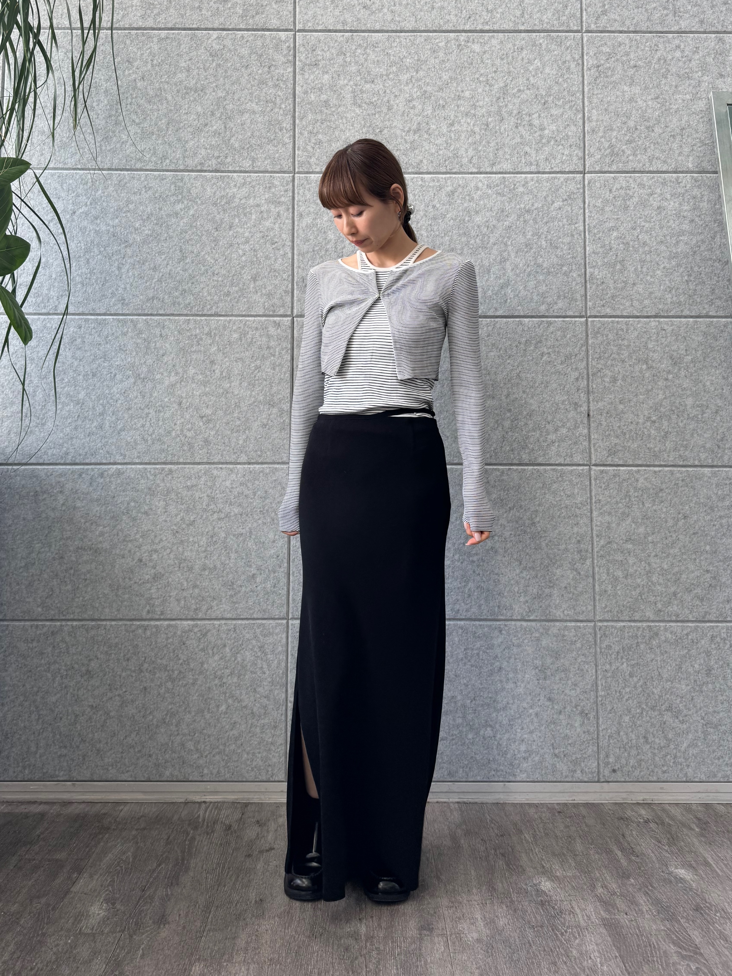 designer yukaさんの「CODE A｜【Re】stretch hook cardigan」を使ったコーディネート